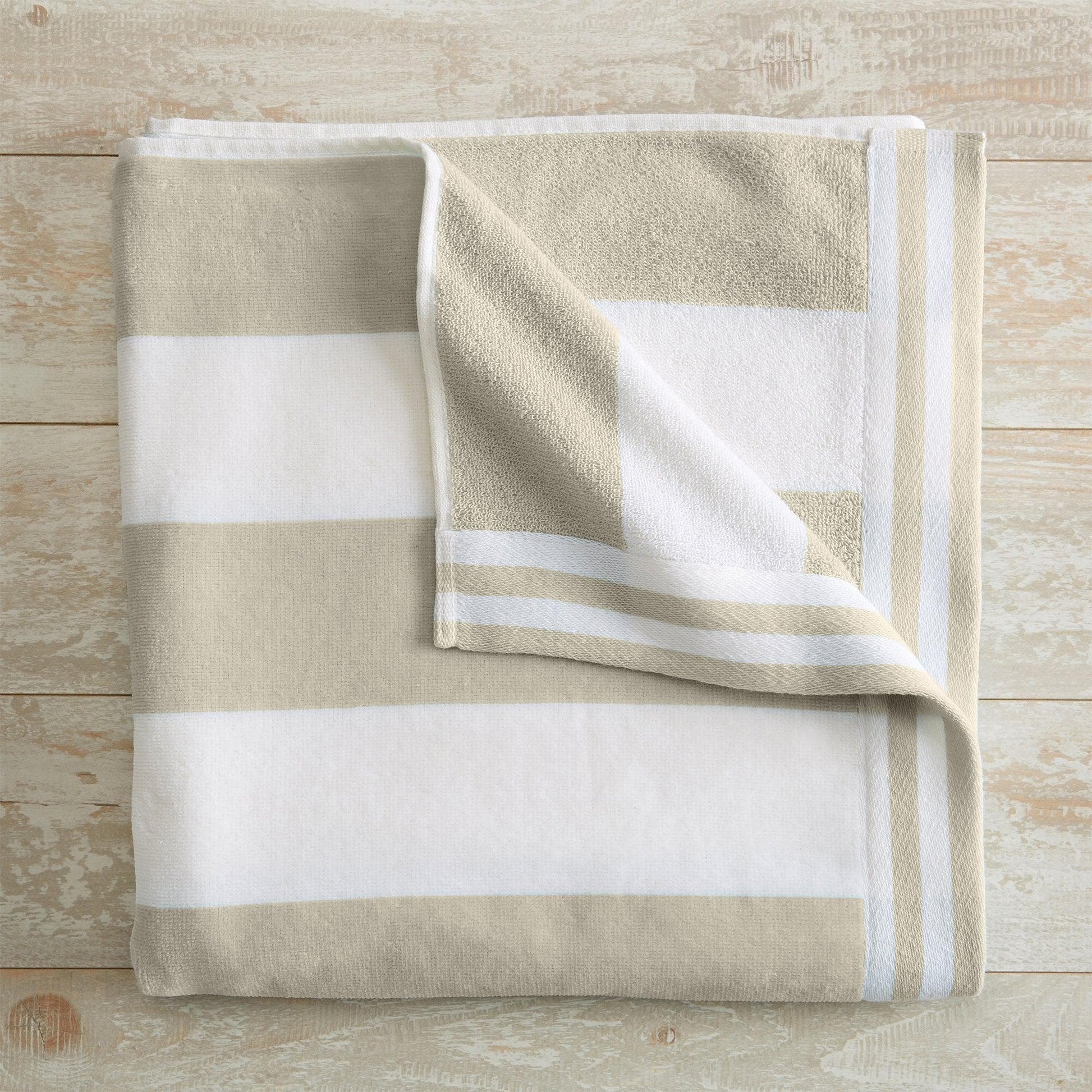 Oversized Striped Cabana Beach Towel - Edgartown Collection - Best Buy Furniture