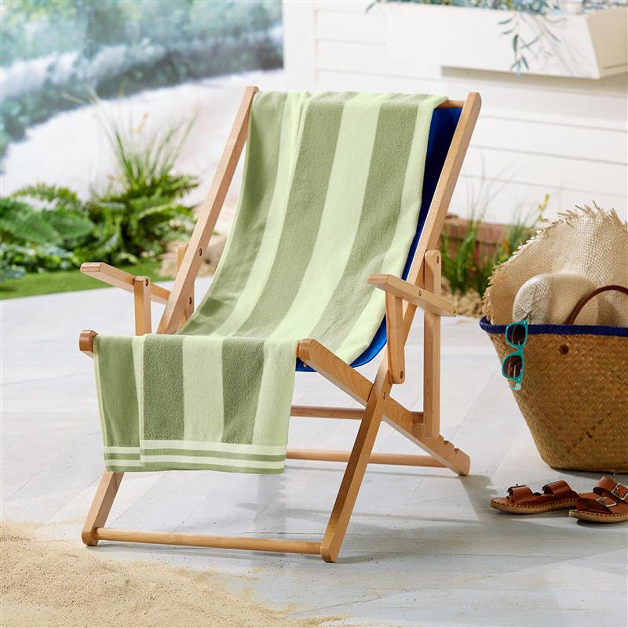 Oversized Striped Cabana Beach Towel - Edgartown Collection - Best Buy Furniture