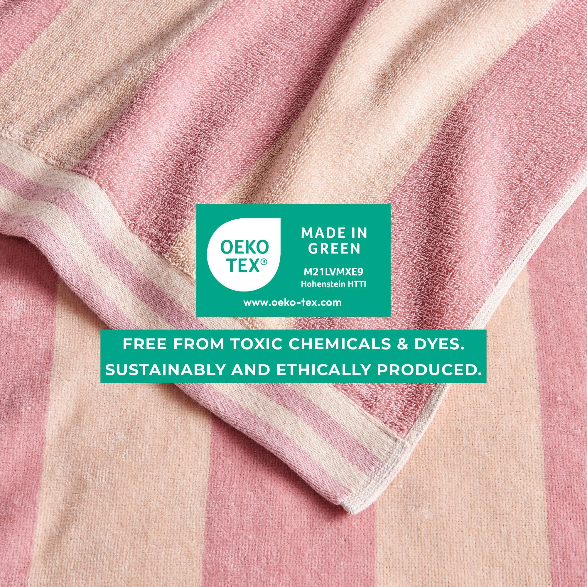 Oversized Striped Cabana Beach Towel - Edgartown Collection - Best Buy Furniture