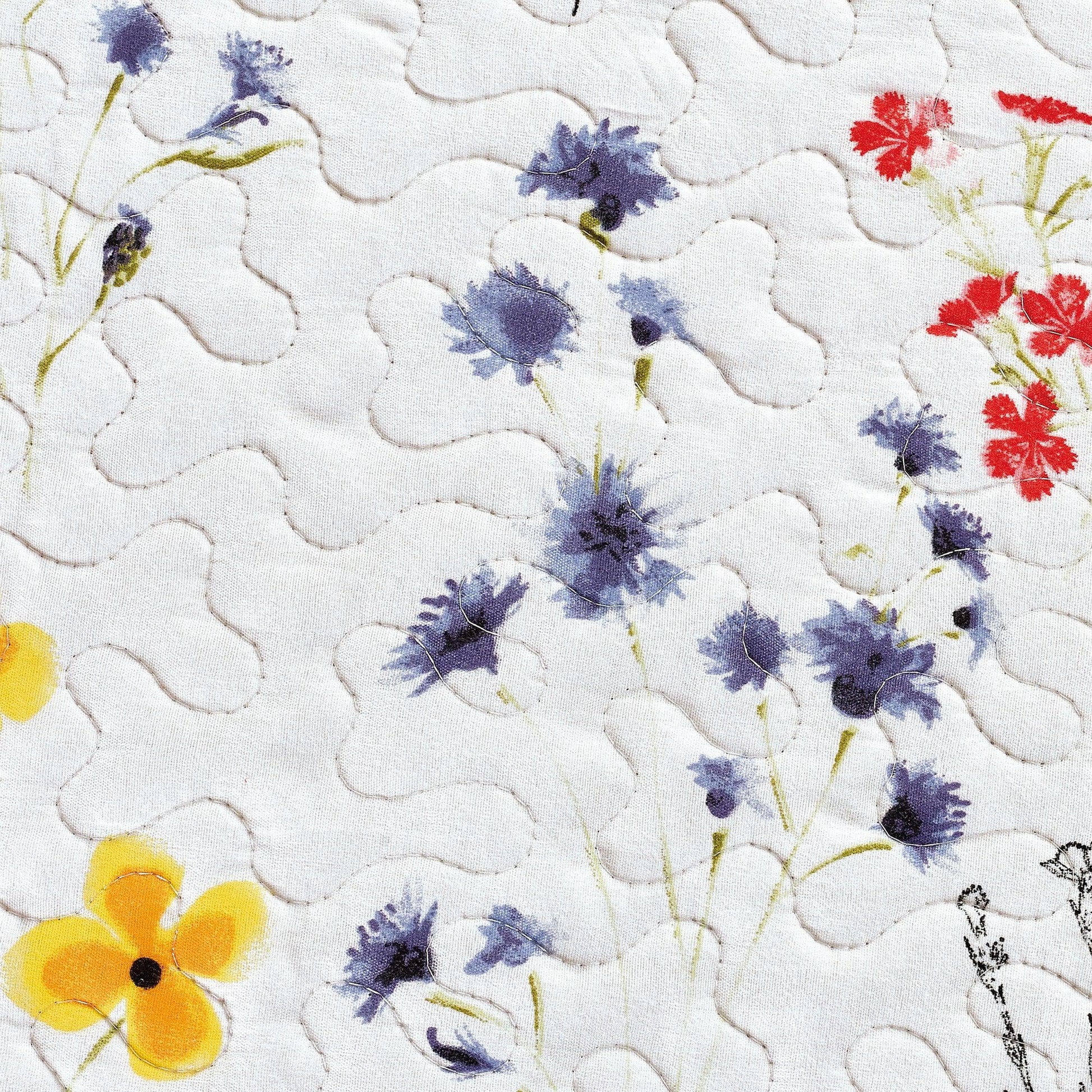 Colorful Floral 3 Piece Quilt Set - Marianne Collection - Best Buy Furniture