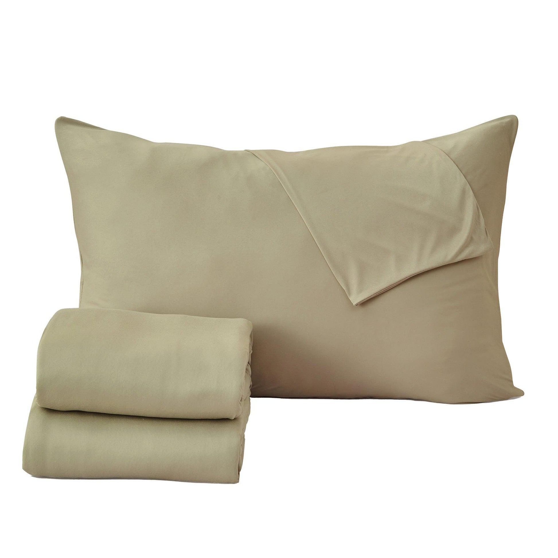 4-Piece Interlock Microfiber Sheet Set - Mackenna Collection - Best Buy Furniture