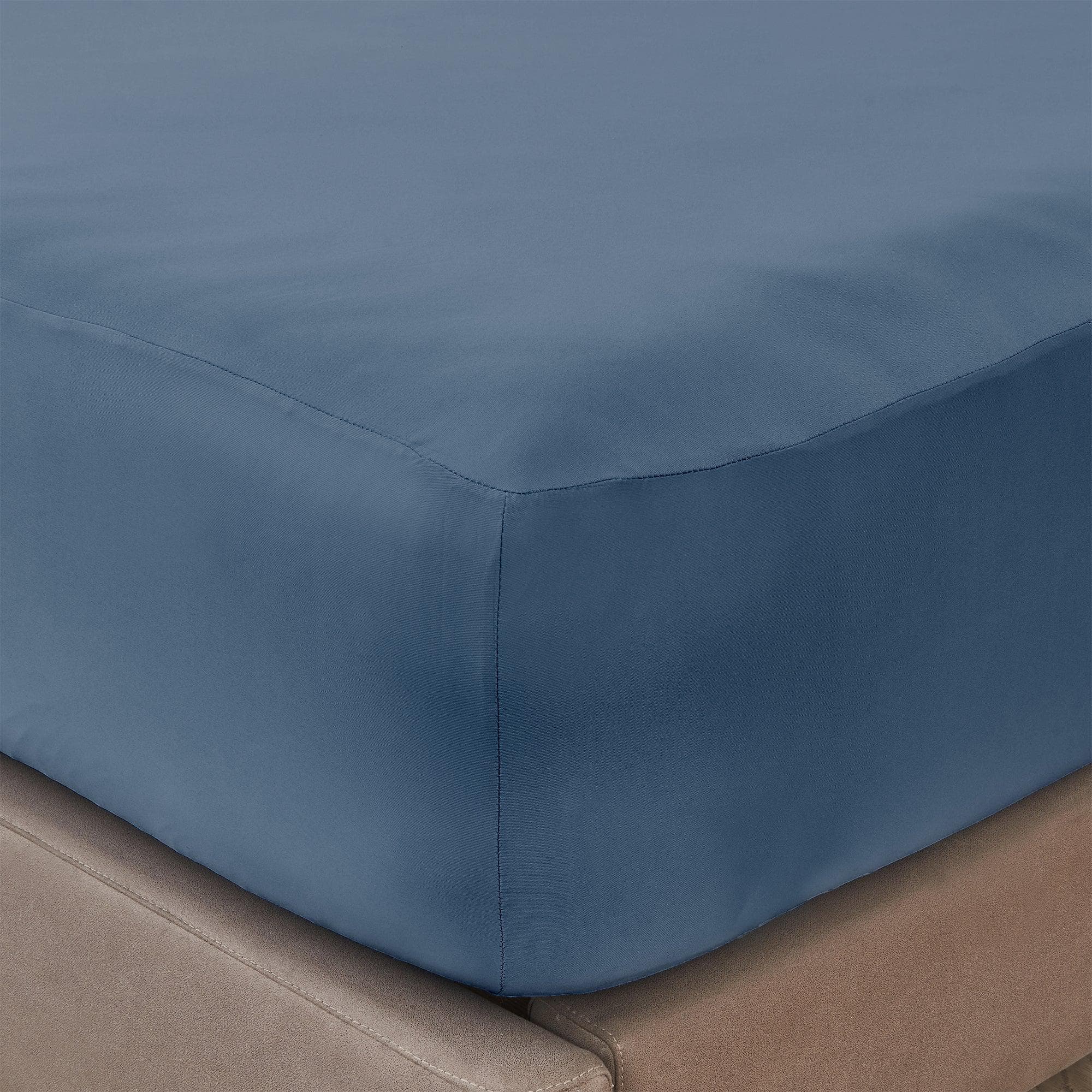 4-Piece Interlock Microfiber Sheet Set - Mackenna Collection - Best Buy Furniture