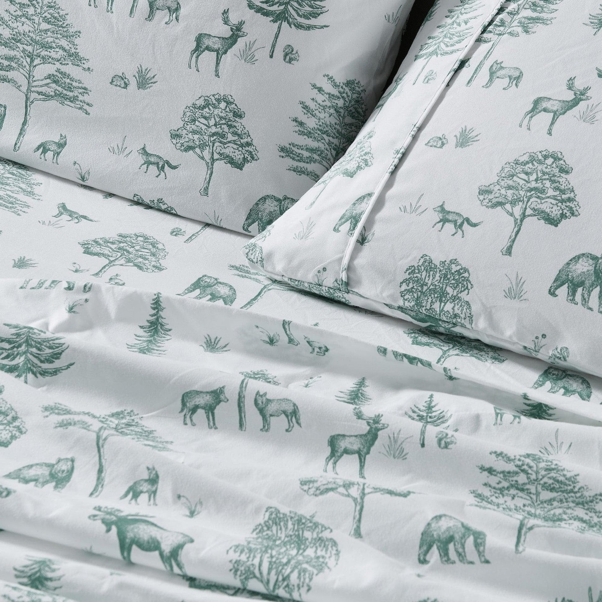 4-Piece Lodge Microfiber Sheet - Mountain Ridge Collection - Best Buy Furniture