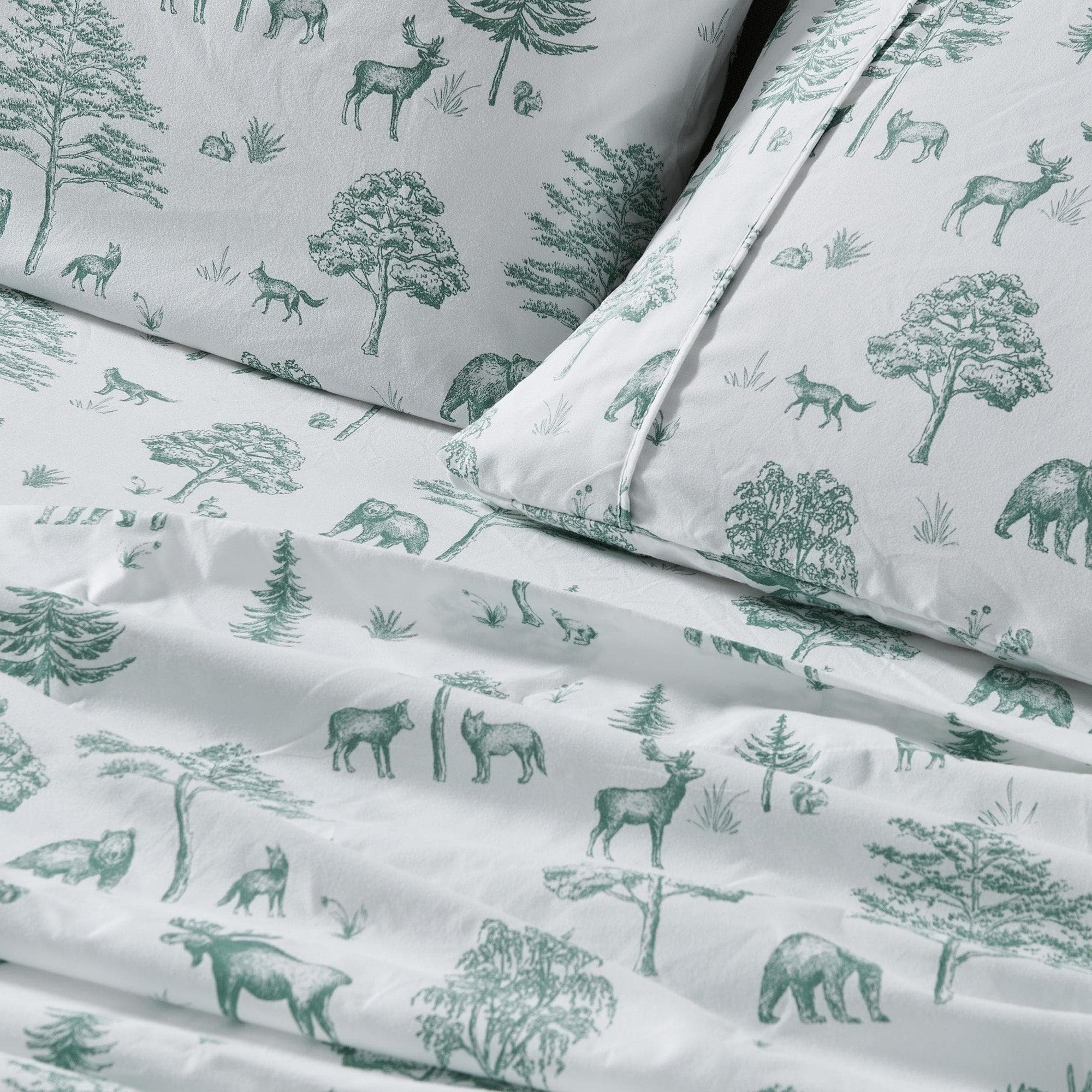 4-Piece Lodge Microfiber Sheet - Mountain Ridge Collection - Best Buy Furniture