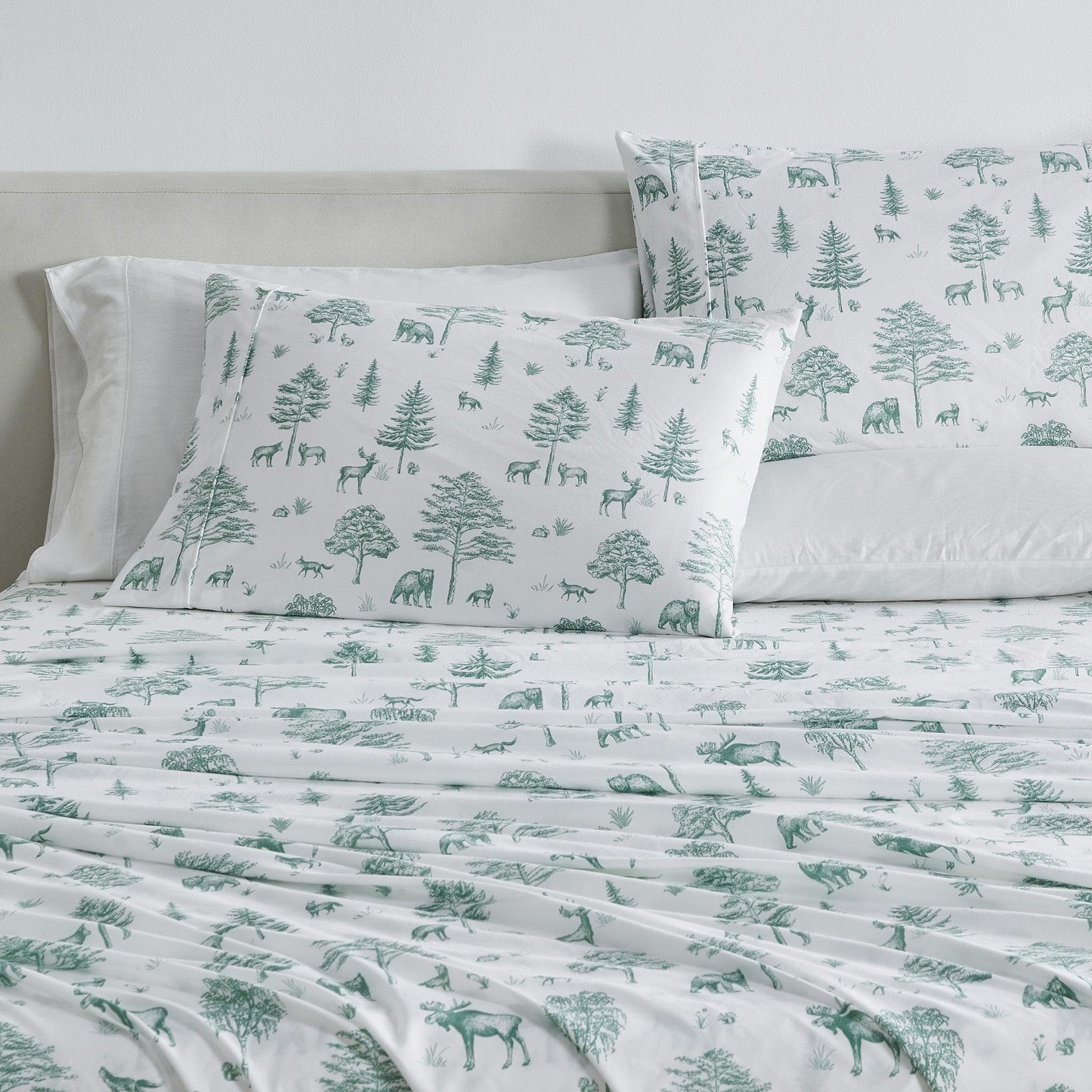 4-Piece Lodge Microfiber Sheet - Mountain Ridge Collection - Best Buy Furniture