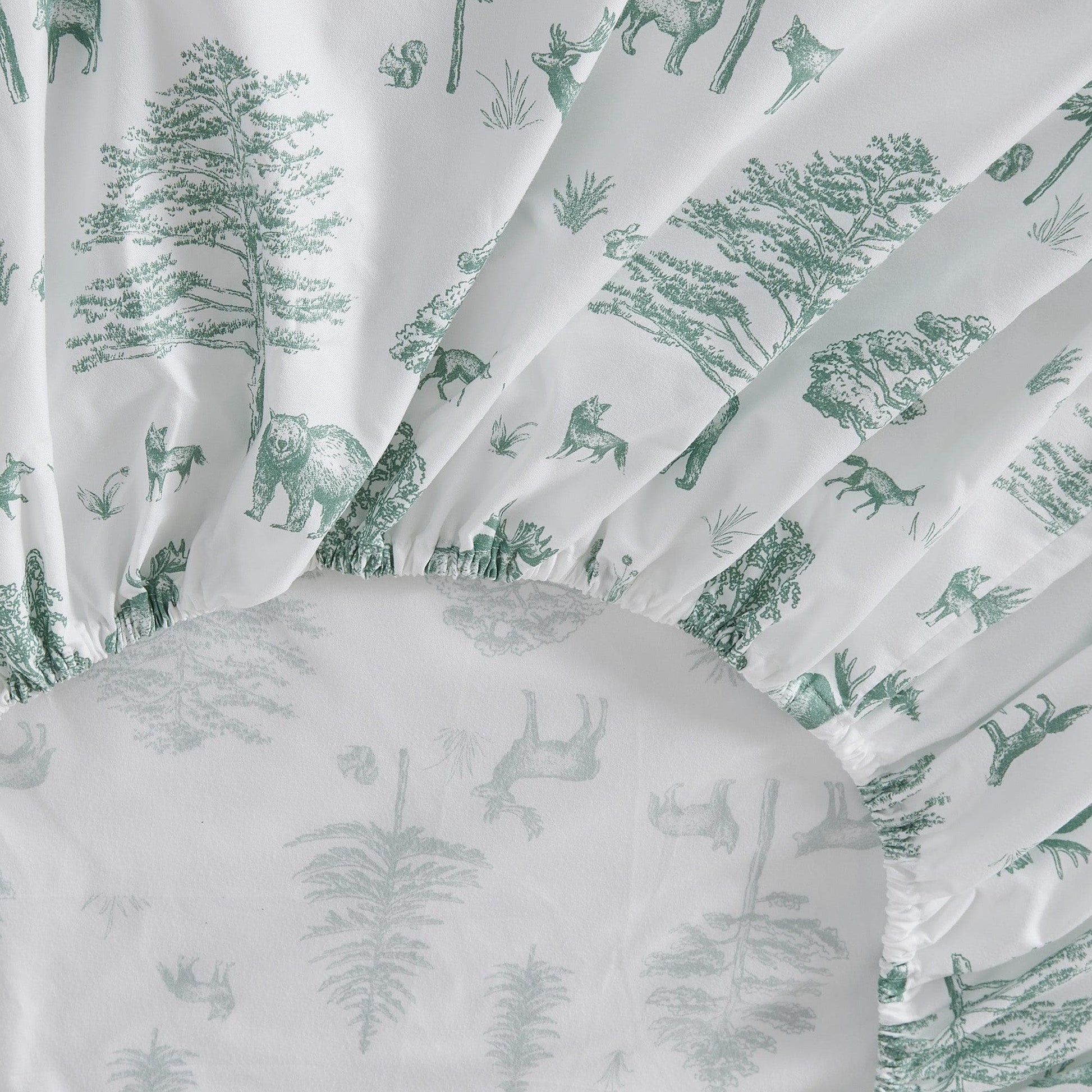 4-Piece Lodge Microfiber Sheet - Mountain Ridge Collection - Best Buy Furniture