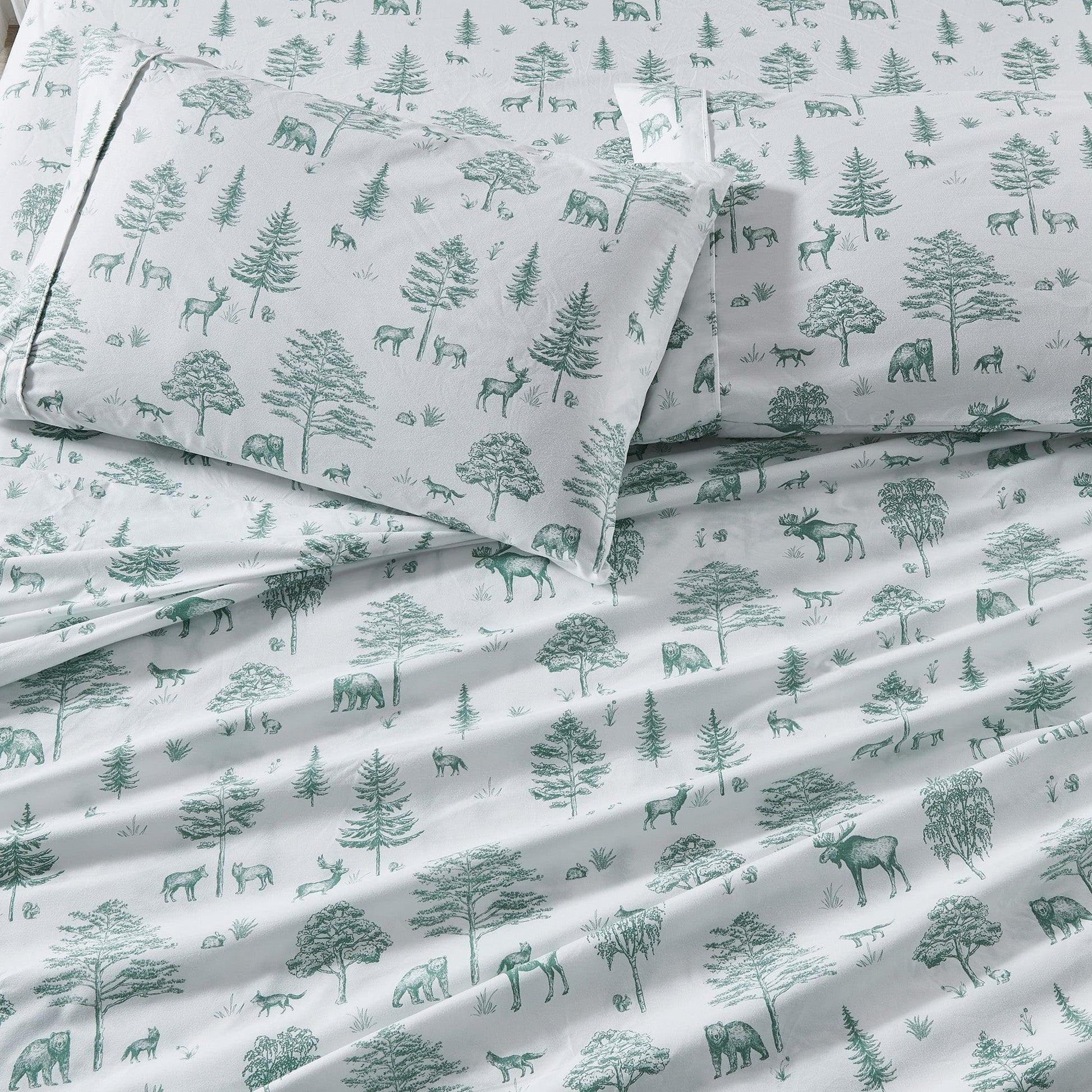 4-Piece Lodge Microfiber Sheet - Mountain Ridge Collection - Best Buy Furniture