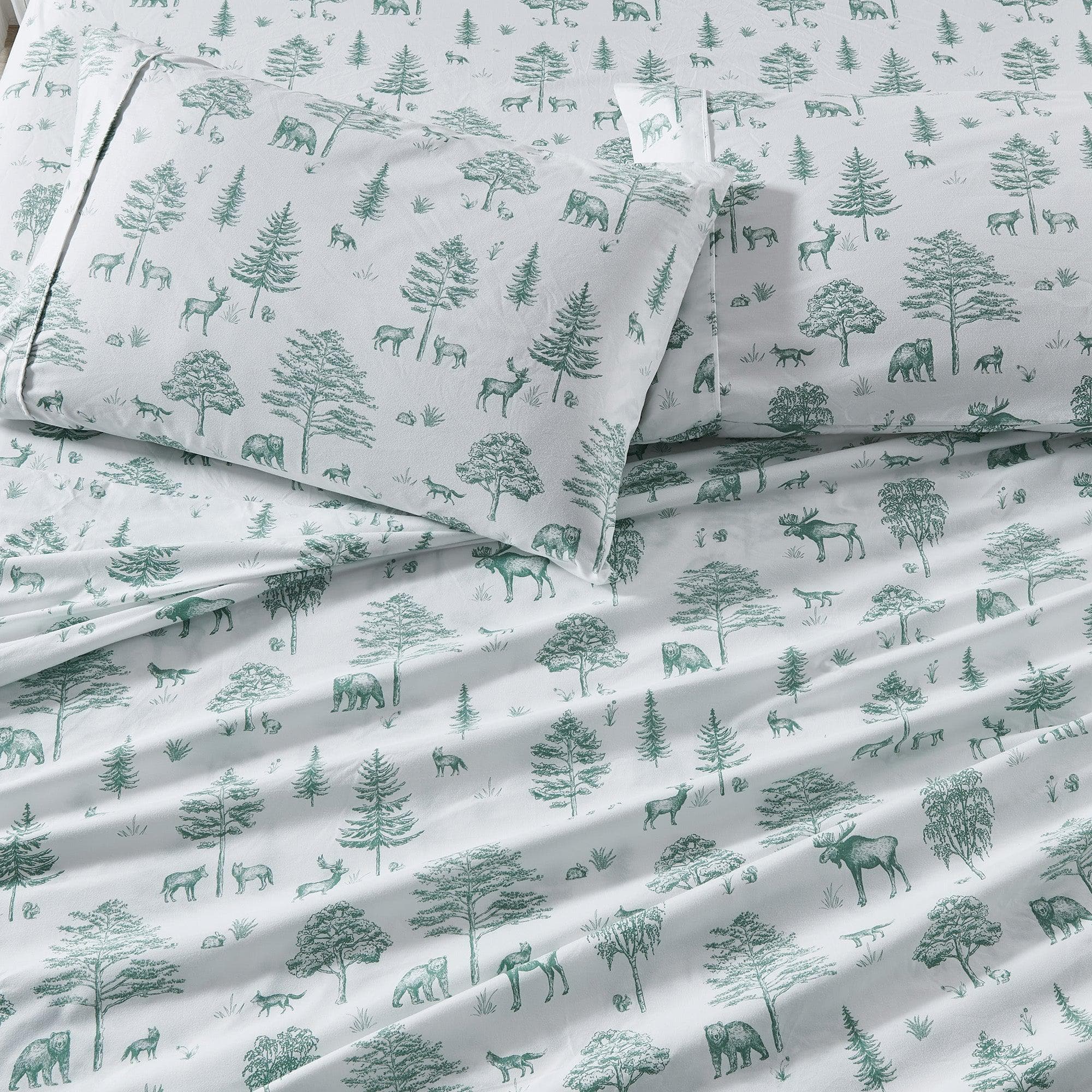 4-Piece Lodge Microfiber Sheet - Mountain Ridge Collection - Best Buy Furniture