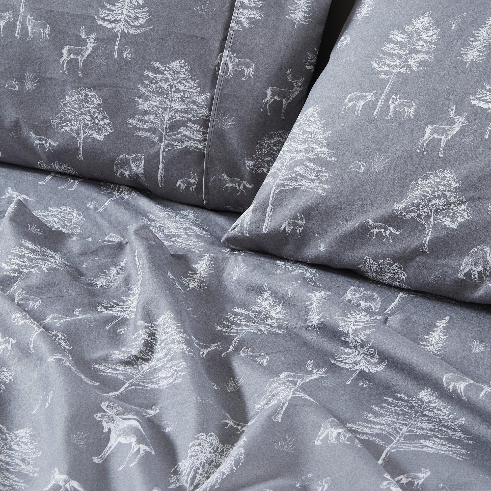 4-Piece Lodge Microfiber Sheet - Mountain Ridge Collection - Best Buy Furniture