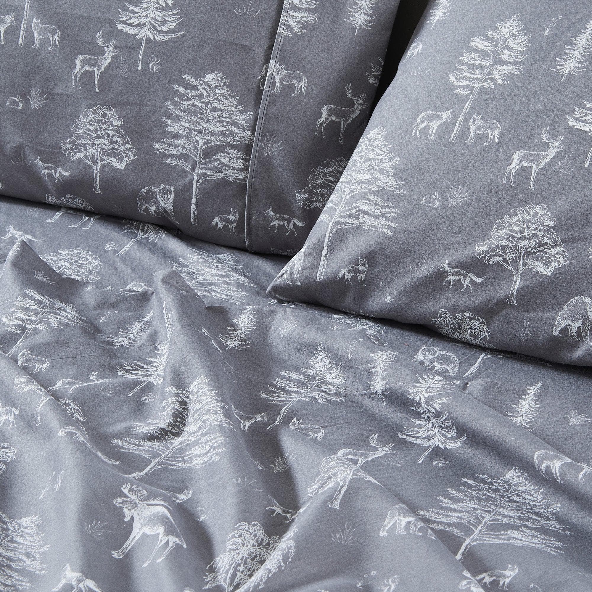 4-Piece Lodge Microfiber Sheet - Mountain Ridge Collection - Best Buy Furniture