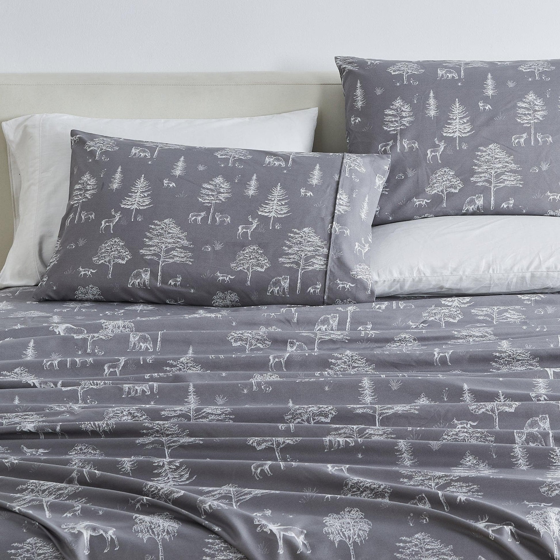 4-Piece Lodge Microfiber Sheet - Mountain Ridge Collection - Best Buy Furniture