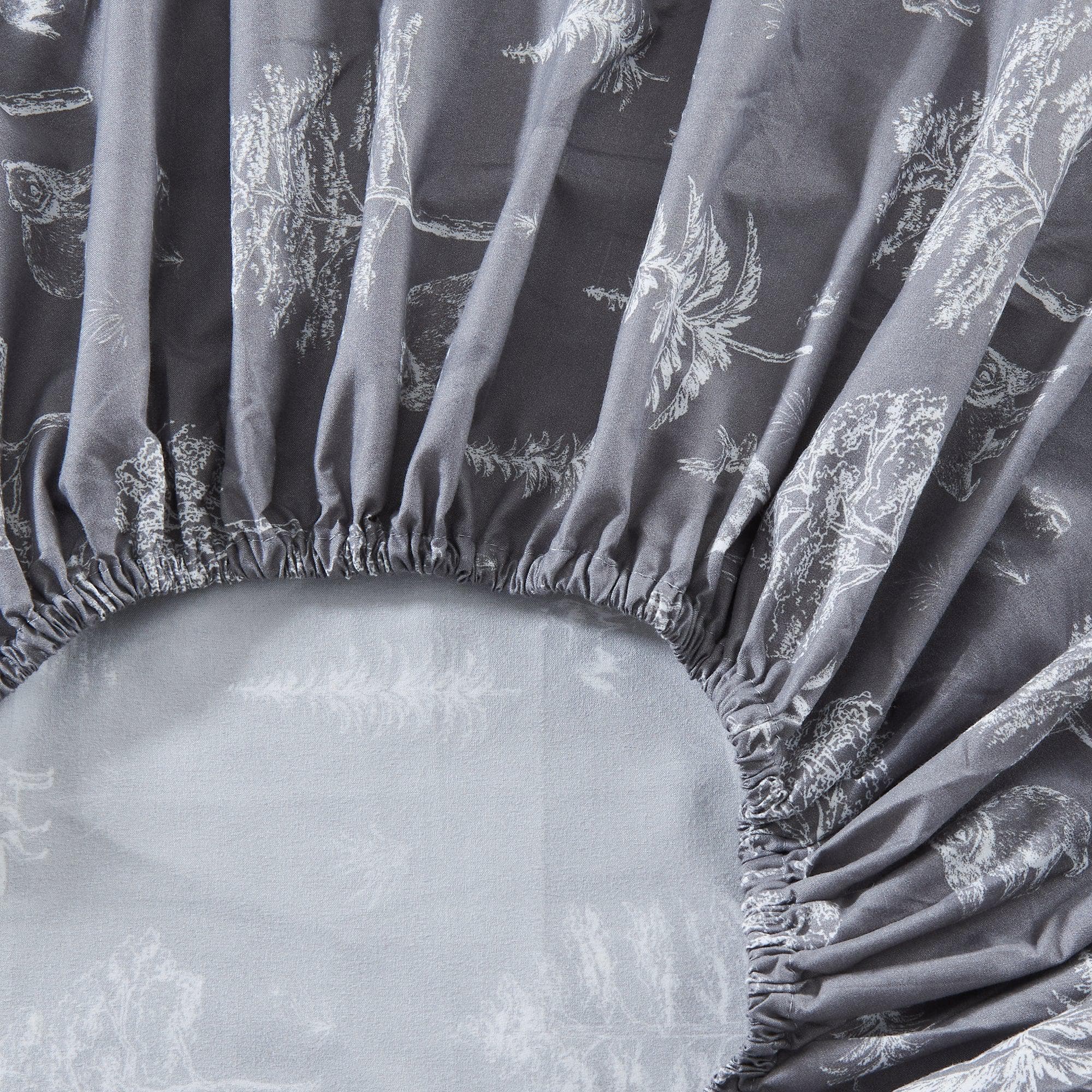 4-Piece Lodge Microfiber Sheet - Mountain Ridge Collection - Best Buy Furniture