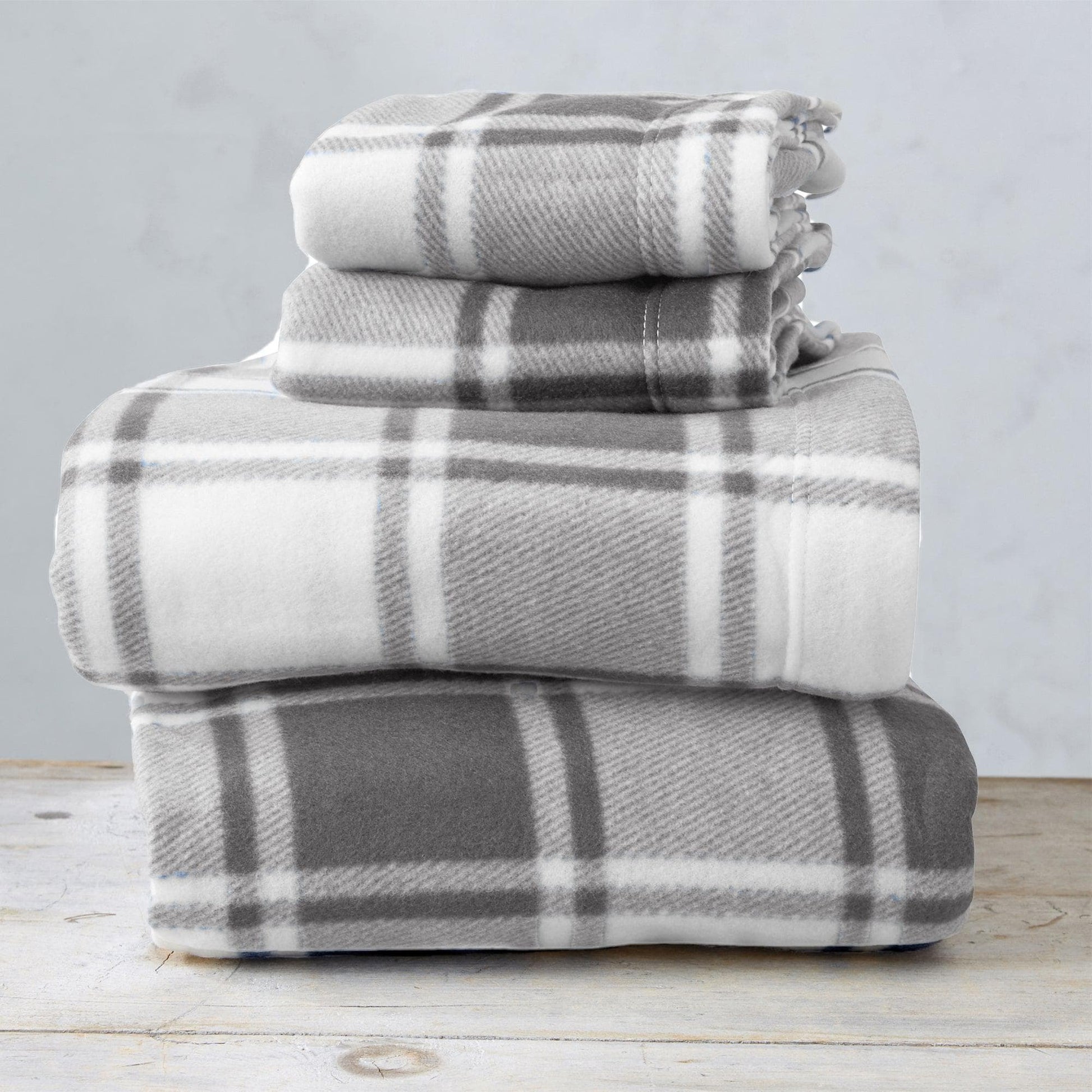 4-Piece Printed Fleece Sheet - Dara Collection - Best Buy Furniture