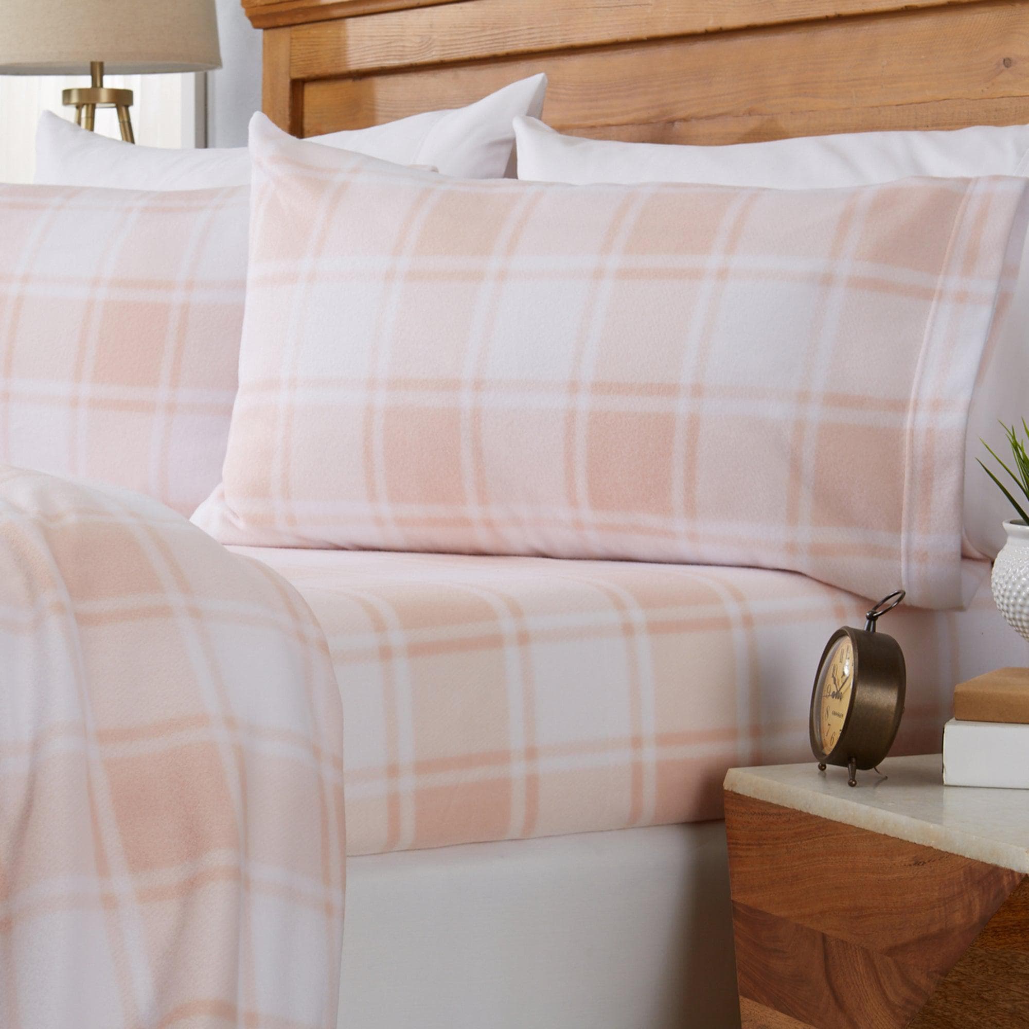 4-Piece Printed Fleece Sheet - Dara Collection - Best Buy Furniture