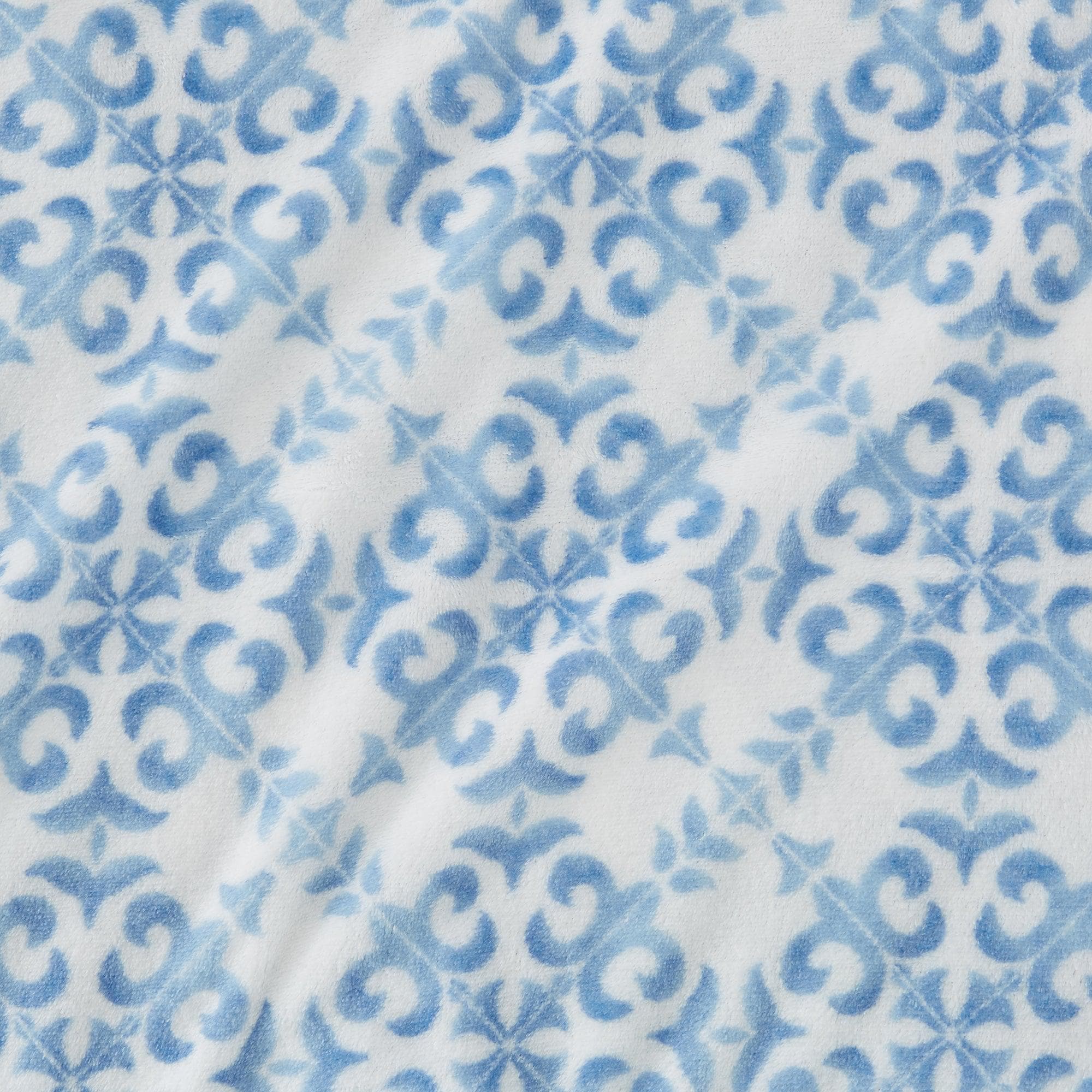 4-Piece Printed Plush Sheet - Velvet Luxe Lattice Collection - Best Buy Furniture