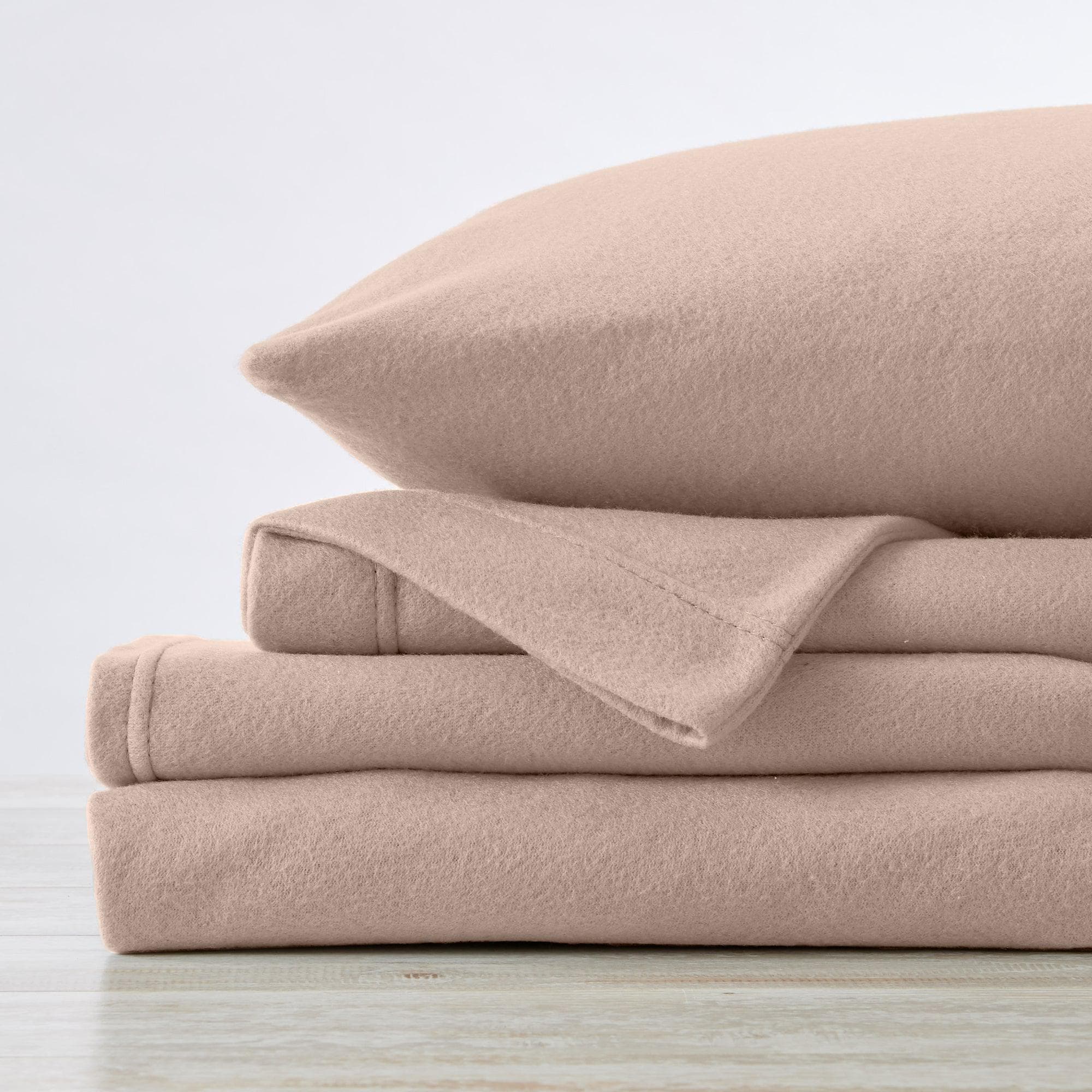 4-Piece Solid Fleece Sheet - Christina Collection - Best Buy Furniture