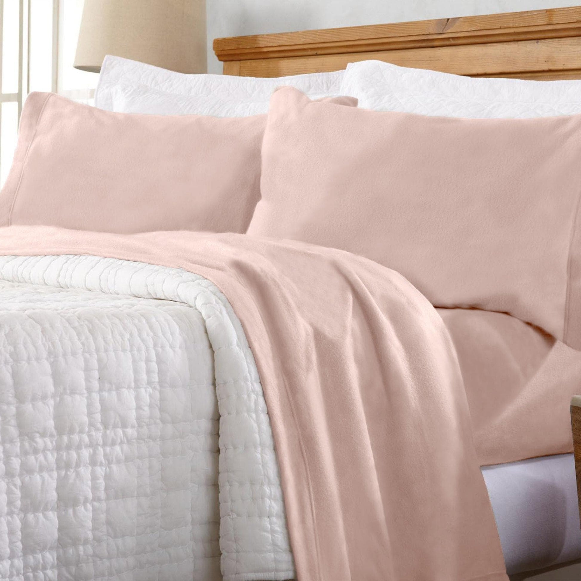 4-Piece Solid Fleece Sheet - Christina Collection - Best Buy Furniture