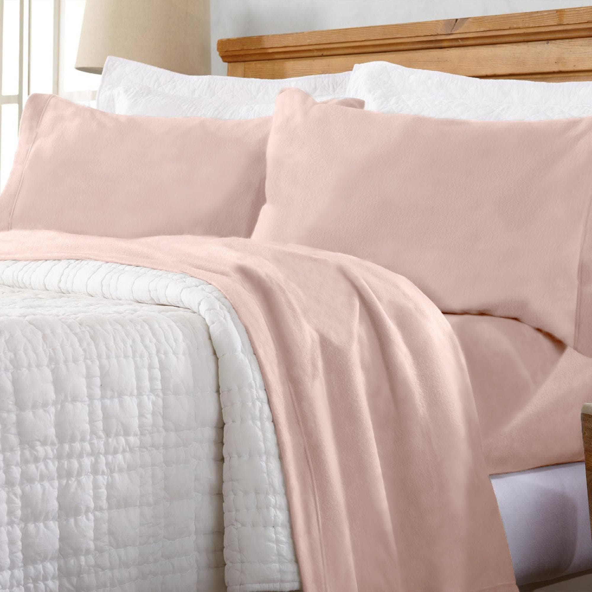 4-Piece Solid Fleece Sheet - Christina Collection - Best Buy Furniture