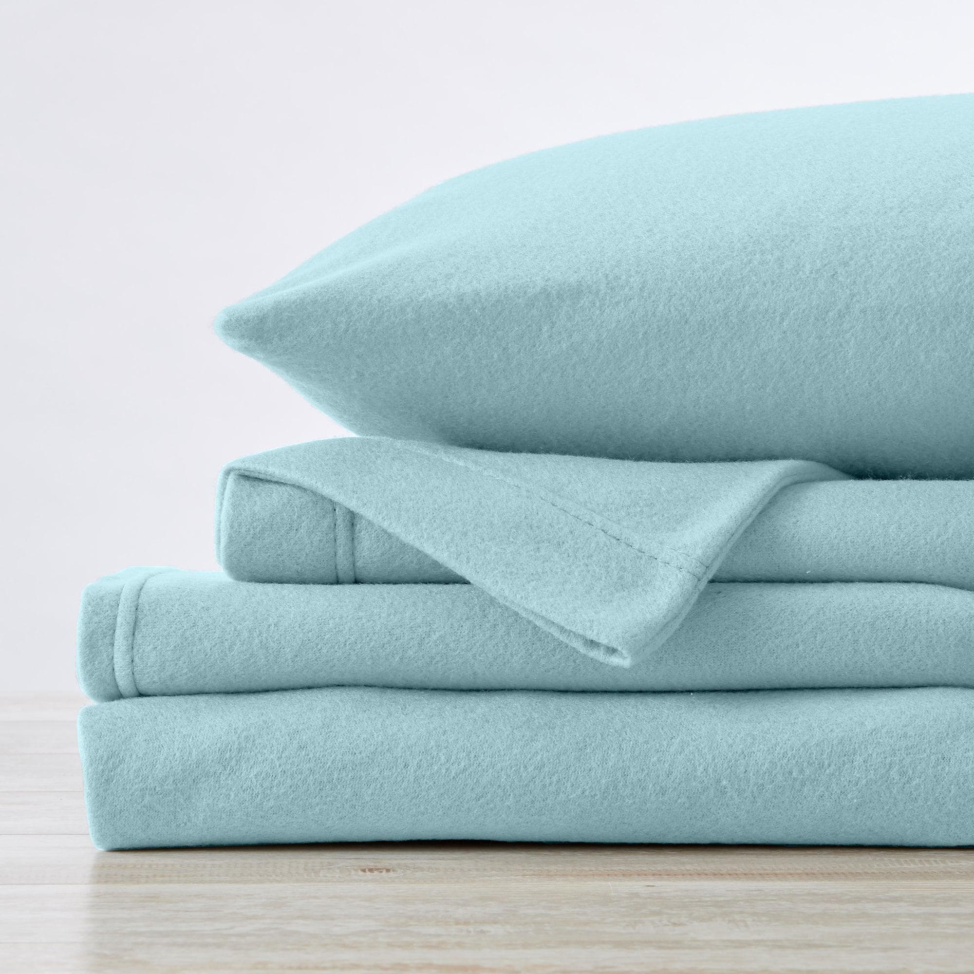 4-Piece Solid Fleece Sheet - Christina Collection - Best Buy Furniture