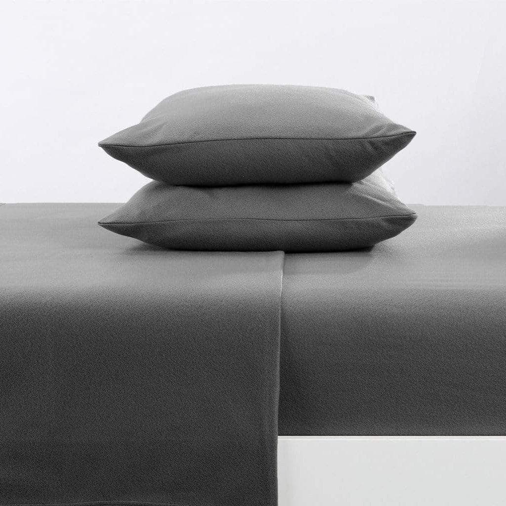 4-Piece Solid Fleece Sheet - Christina Collection - Best Buy Furniture