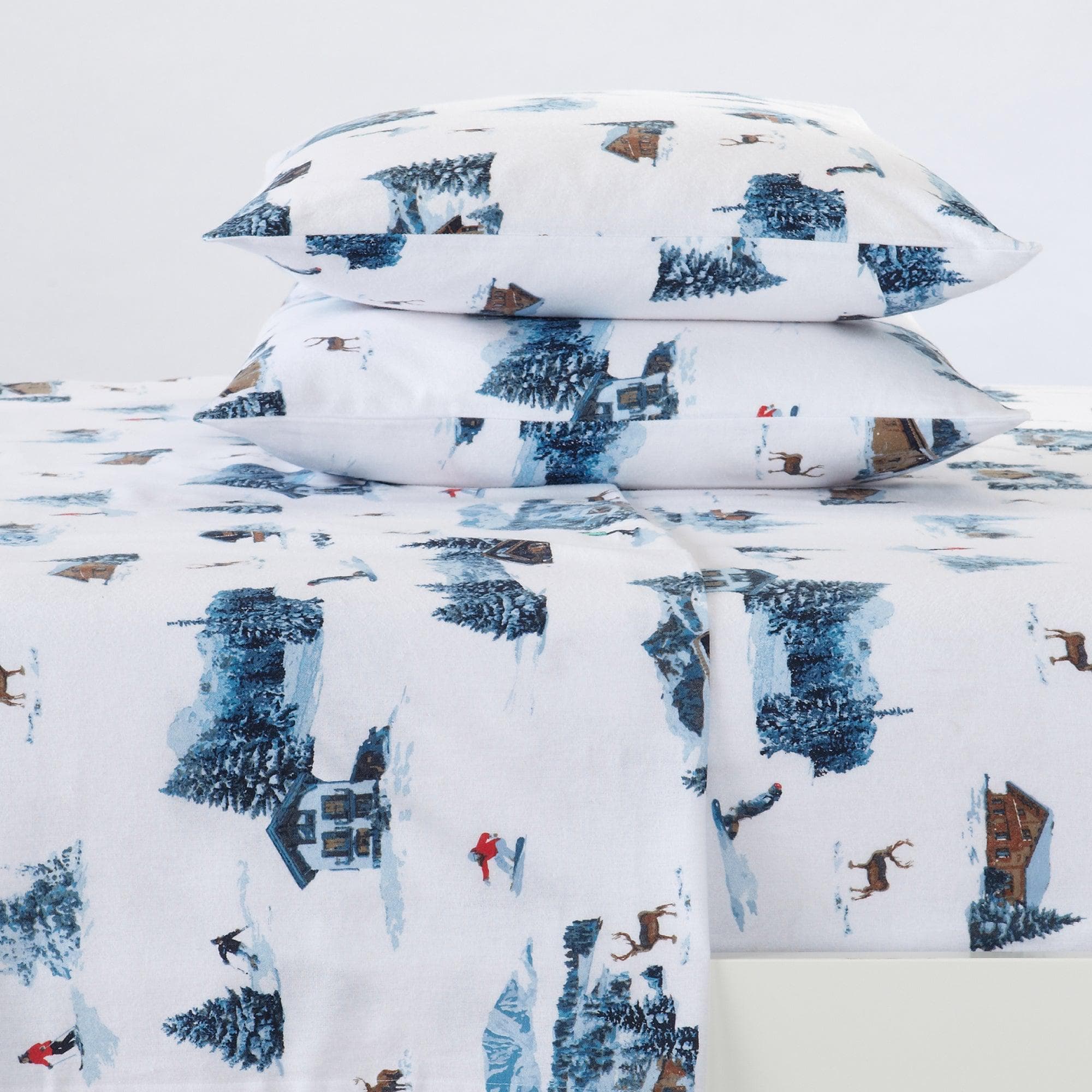 4-Piece Turkish Cotton Flannel Sheet - Lakeview Collection - Best Buy Furniture