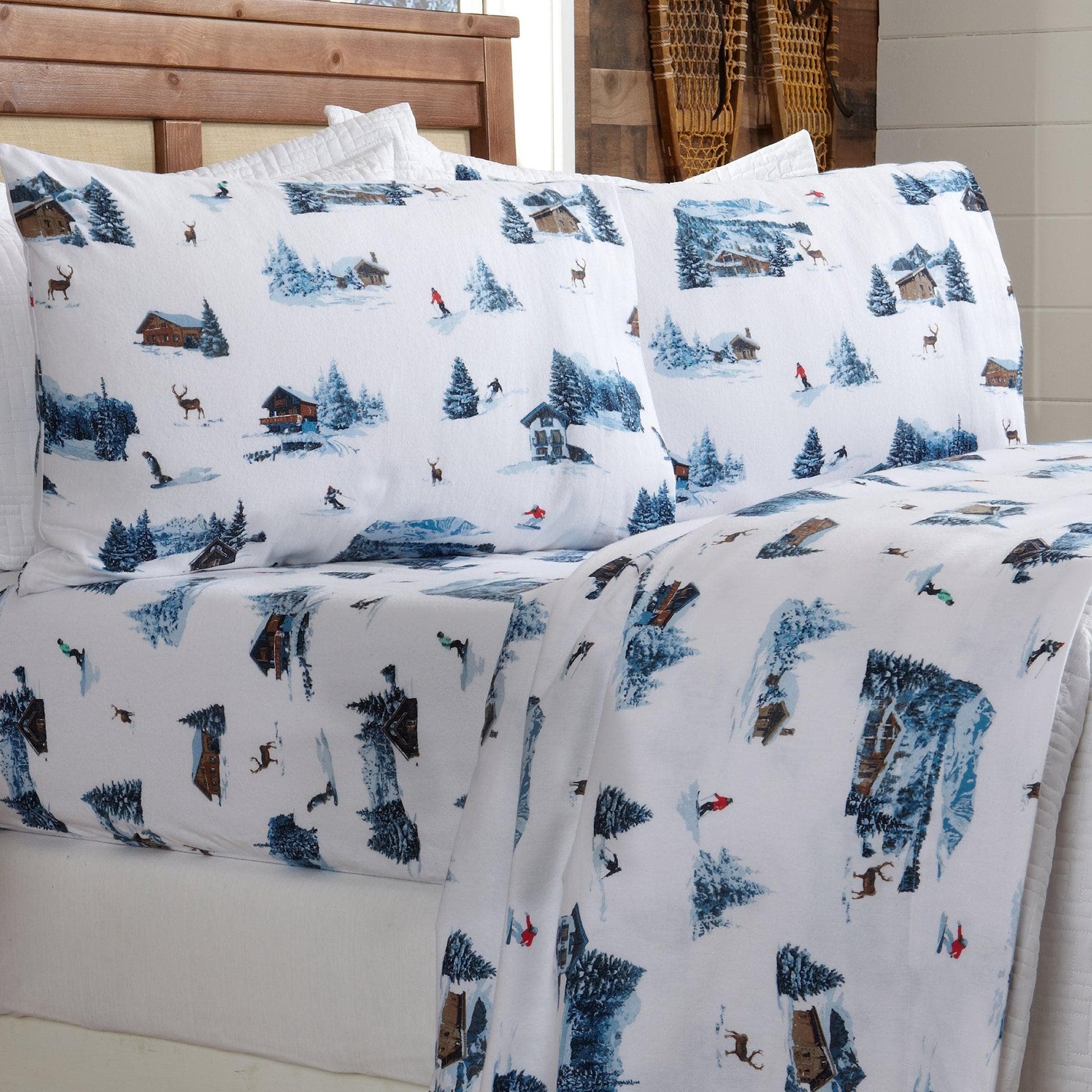 4-Piece Turkish Cotton Flannel Sheet - Lakeview Collection - Best Buy Furniture