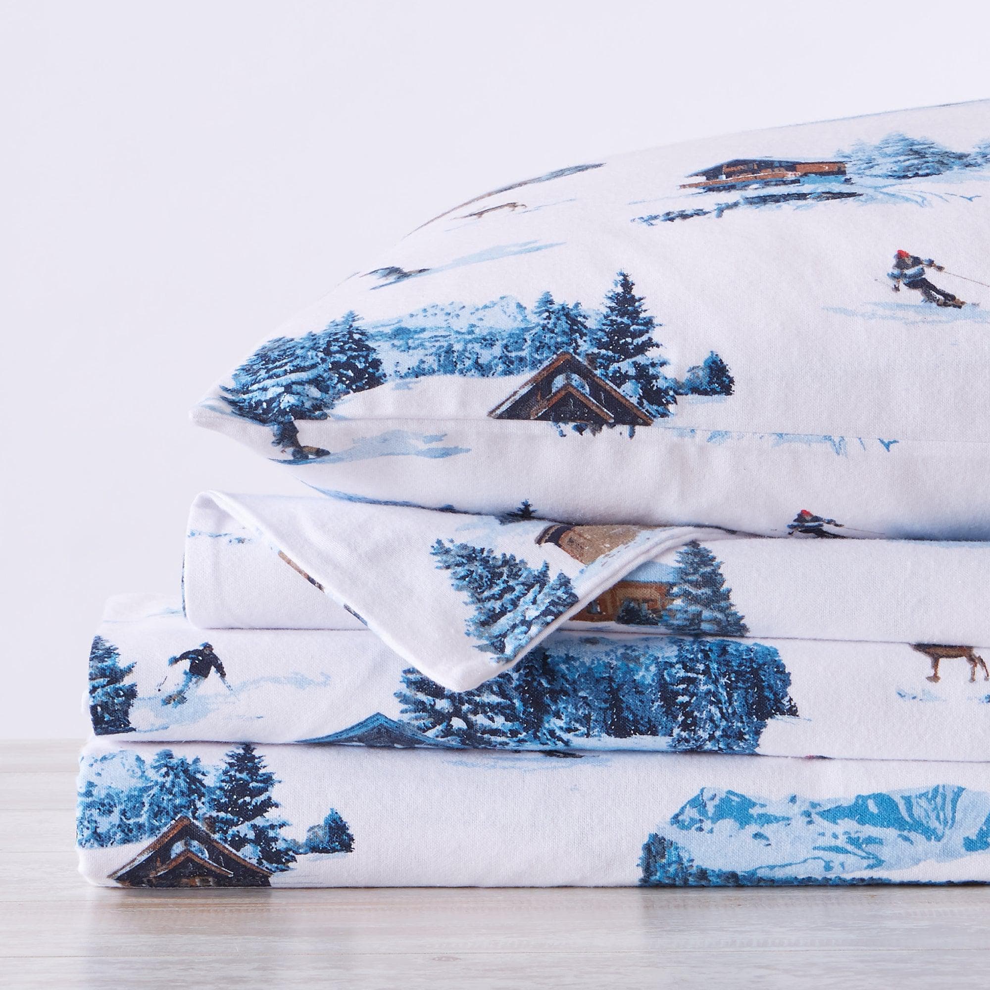 4-Piece Turkish Cotton Flannel Sheet - Lakeview Collection - Best Buy Furniture