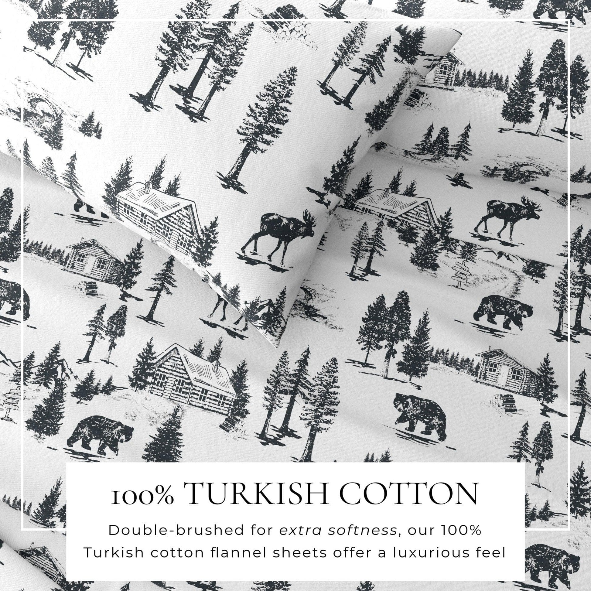 4-Piece Turkish Cotton Flannel Sheet - Lakeview Collection - Best Buy Furniture