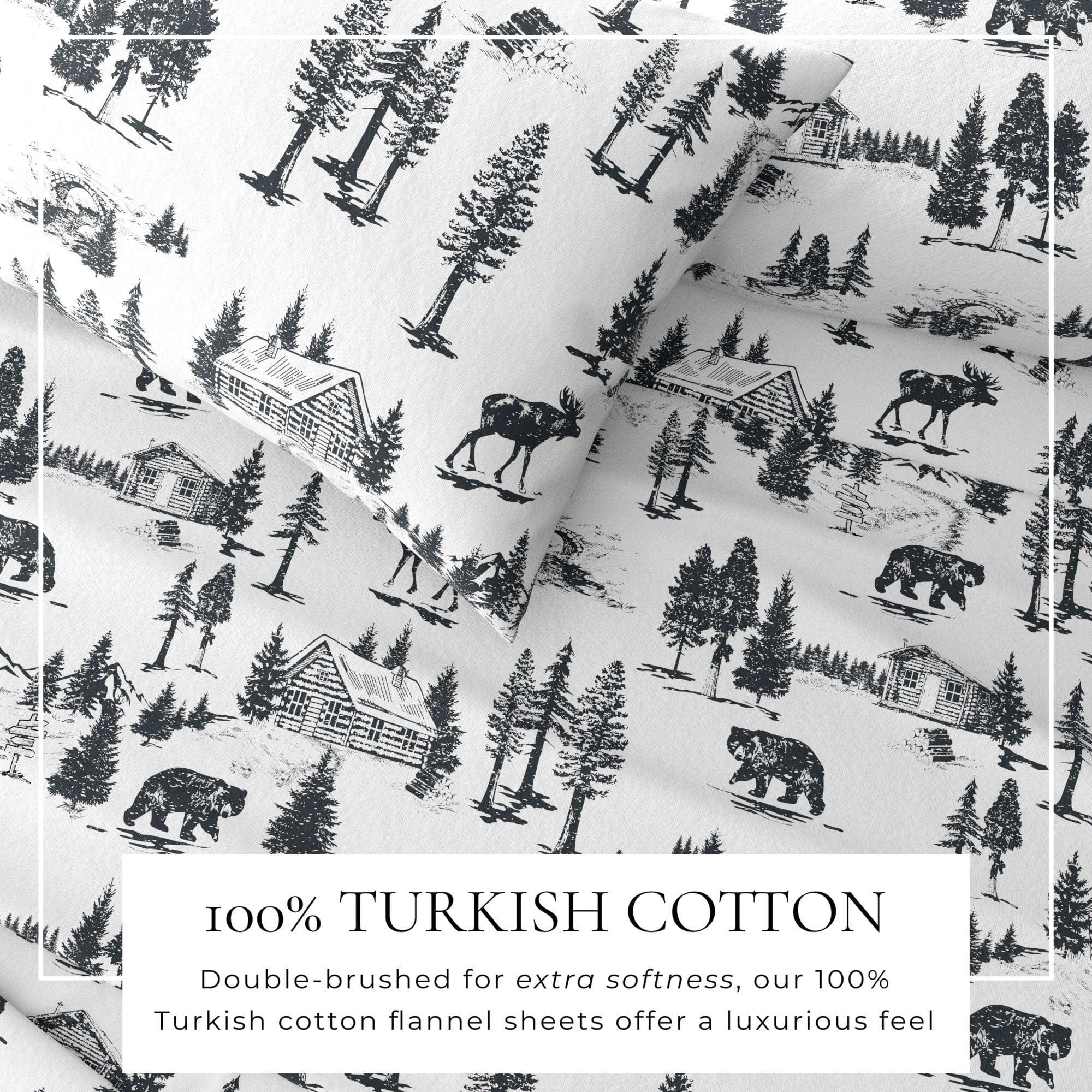 4-Piece Turkish Cotton Flannel Sheet - Lakeview Collection - Best Buy Furniture