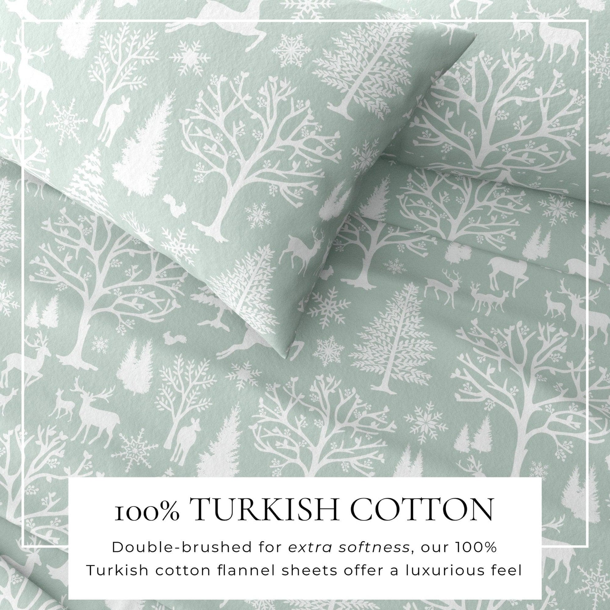4-Piece Turkish Cotton Flannel Sheet - Lakeview Collection - Best Buy Furniture