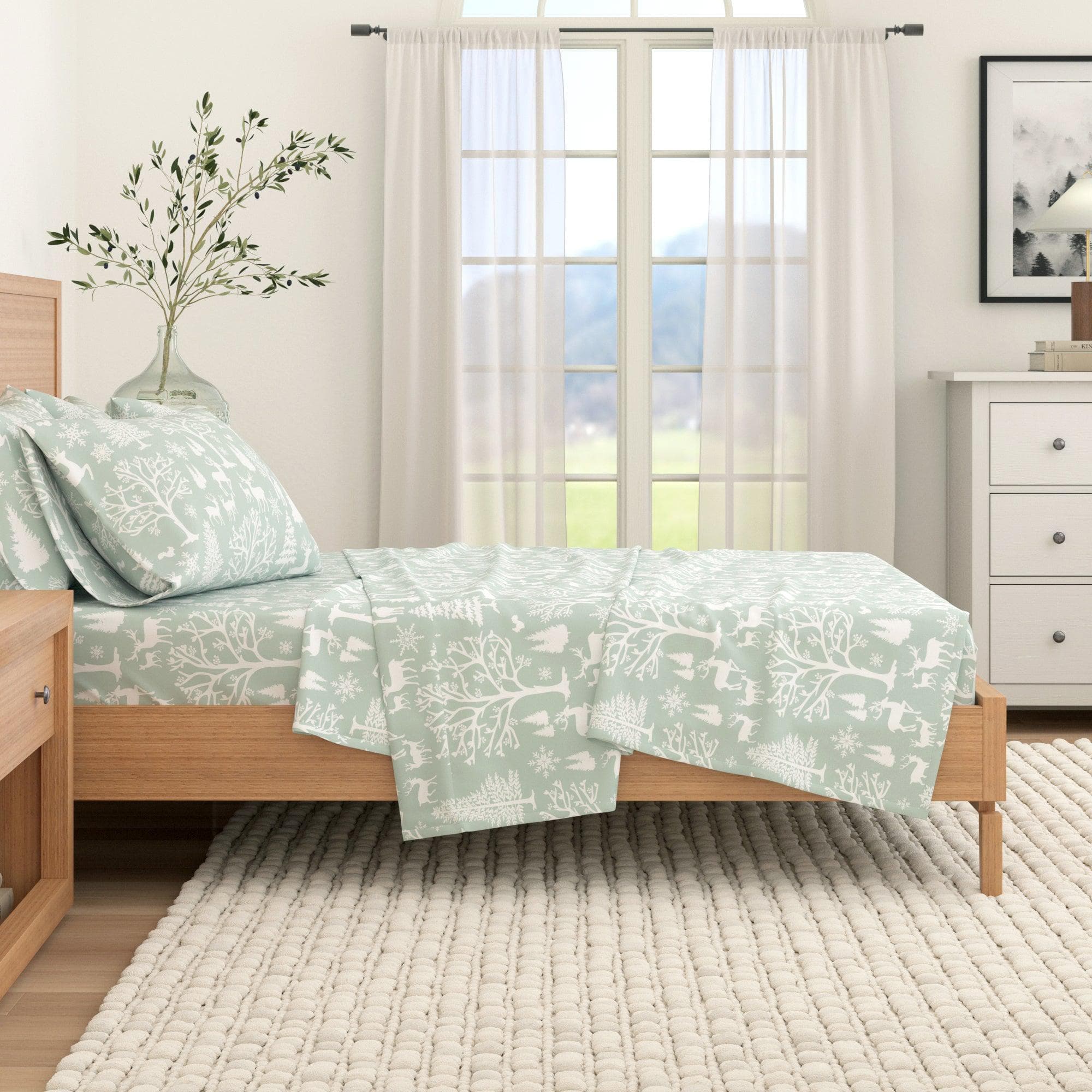 4-Piece Turkish Cotton Flannel Sheet - Lakeview Collection - Best Buy Furniture