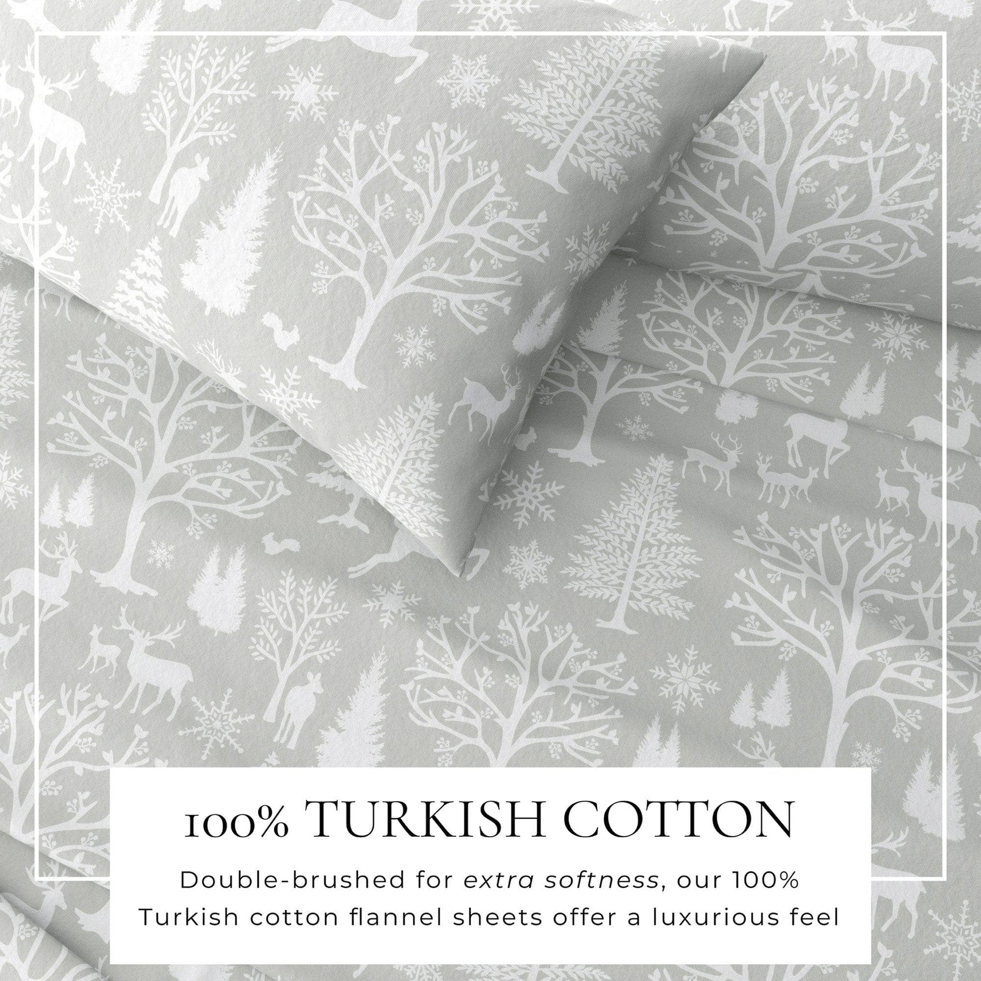 4-Piece Turkish Cotton Flannel Sheet - Lakeview Collection - Best Buy Furniture