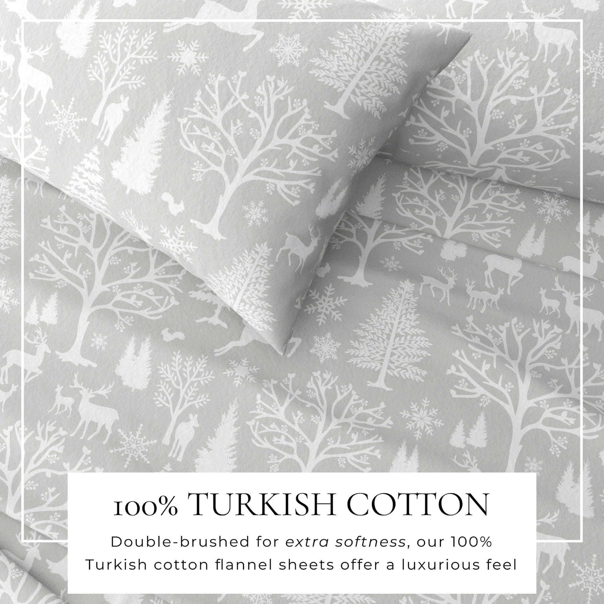 4-Piece Turkish Cotton Flannel Sheet - Lakeview Collection - Best Buy Furniture
