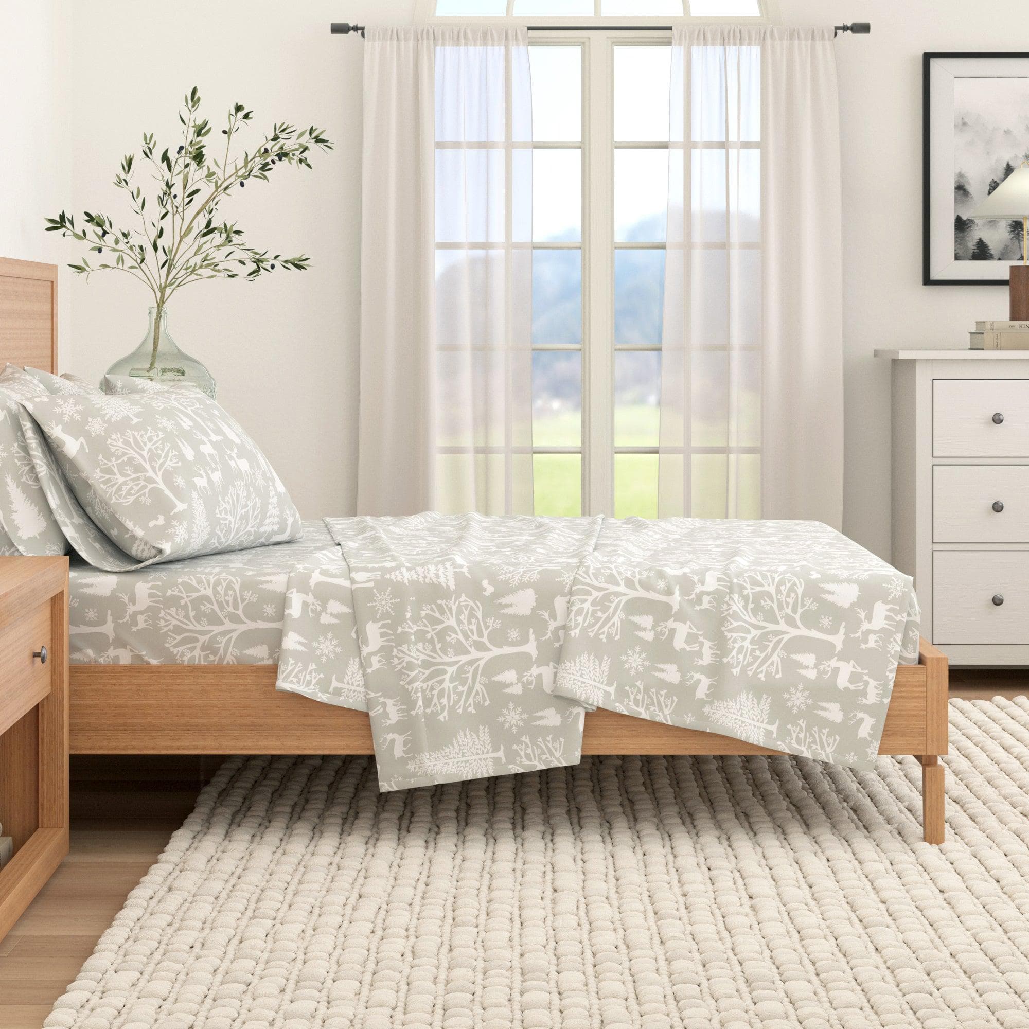 4-Piece Turkish Cotton Flannel Sheet - Lakeview Collection - Best Buy Furniture