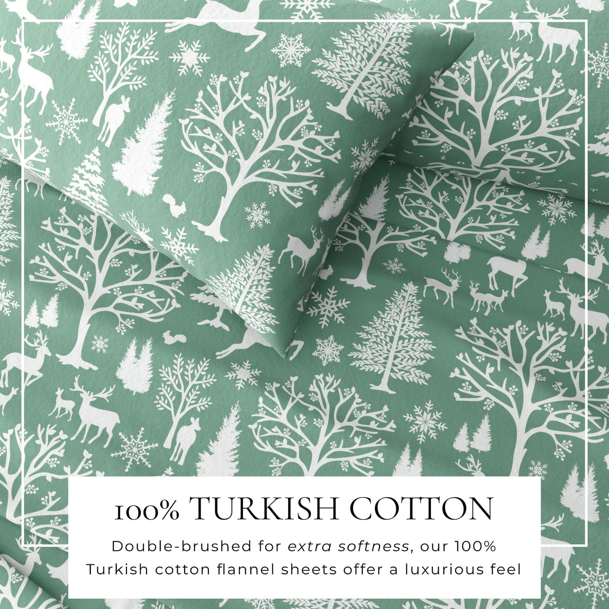 4-Piece Turkish Cotton Flannel Sheet - Lakeview Collection - Best Buy Furniture
