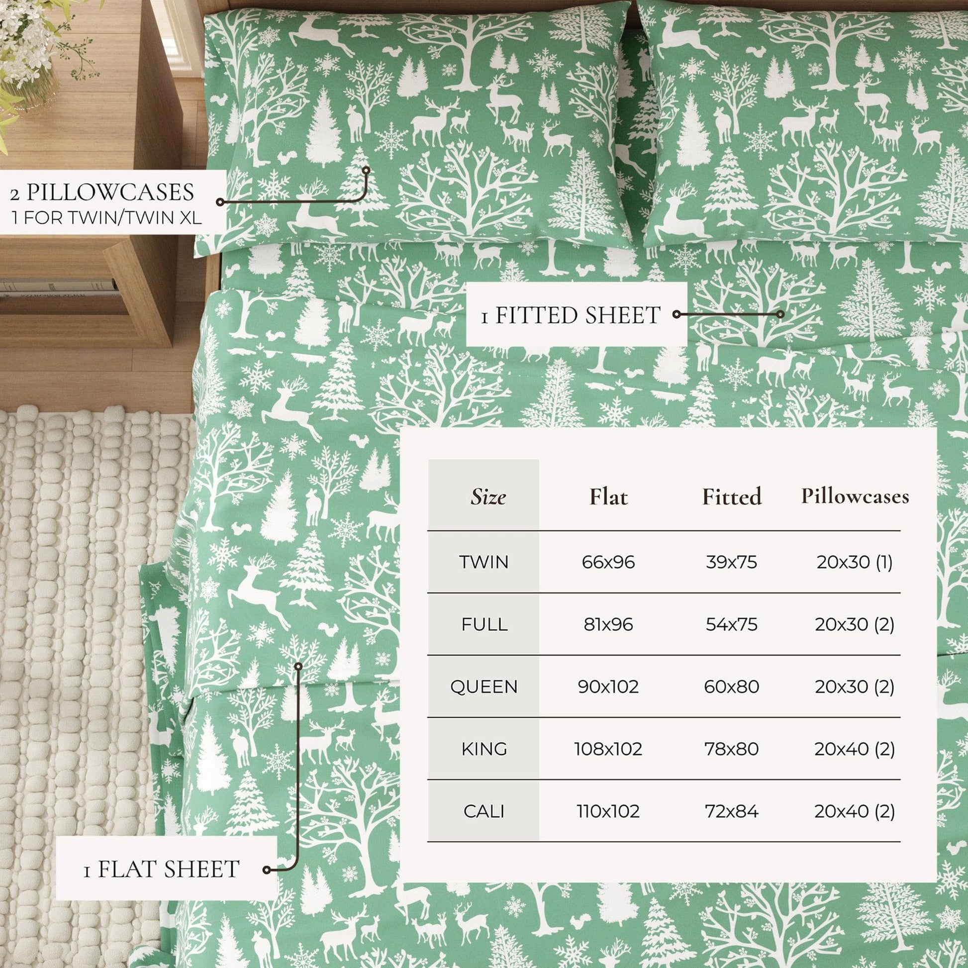 4-Piece Turkish Cotton Flannel Sheet - Lakeview Collection - Best Buy Furniture