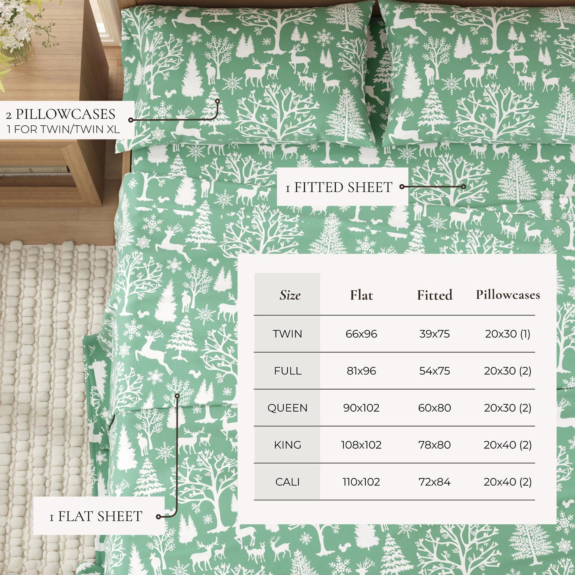 4-Piece Turkish Cotton Flannel Sheet - Lakeview Collection - Best Buy Furniture