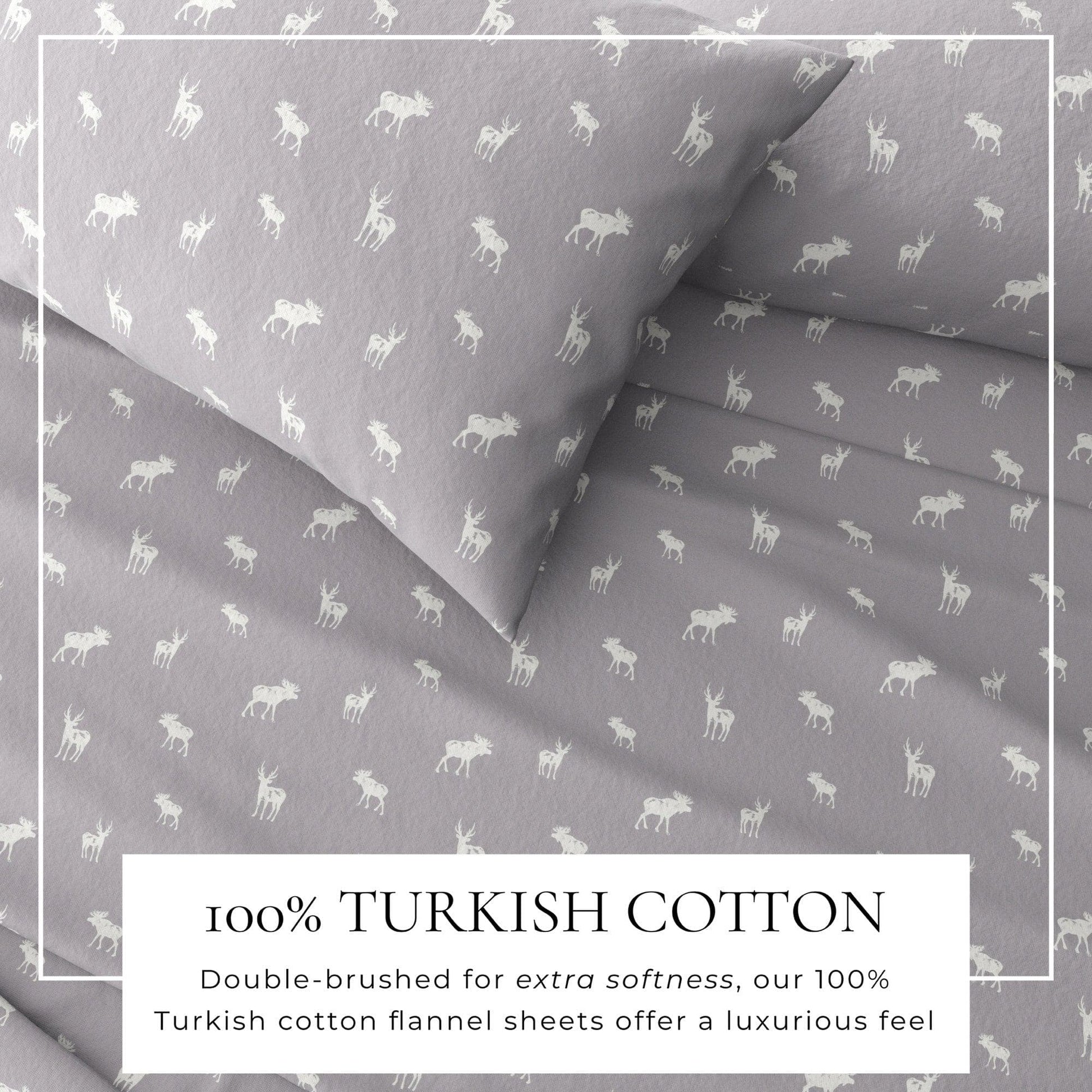 4-Piece Turkish Cotton Flannel Sheet - Lakeview Collection - Best Buy Furniture
