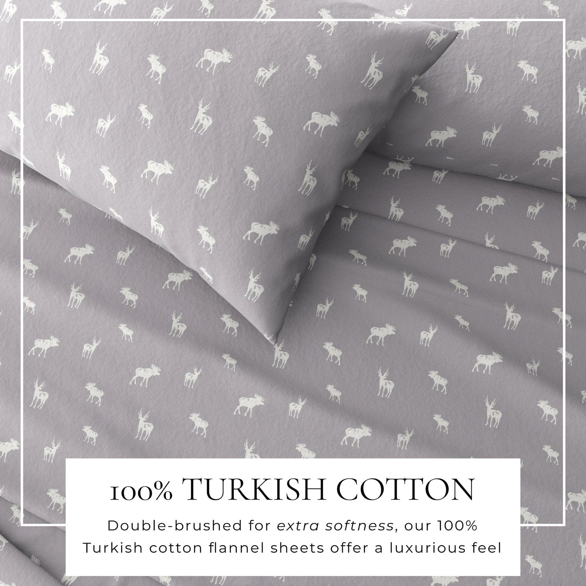 4-Piece Turkish Cotton Flannel Sheet - Lakeview Collection - Best Buy Furniture