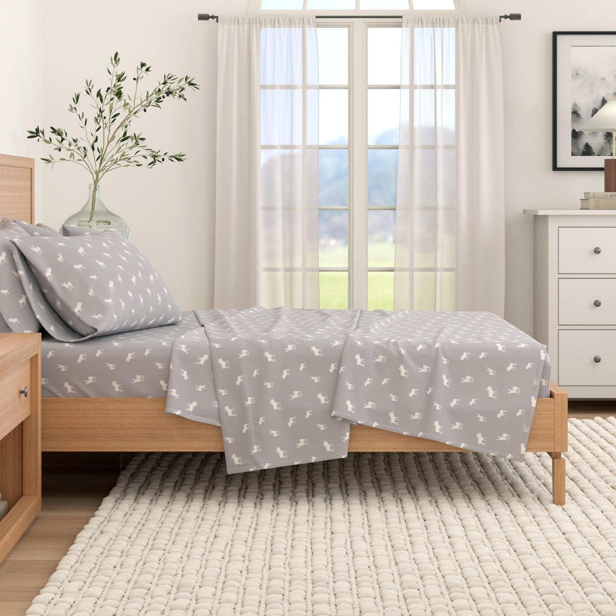 4-Piece Turkish Cotton Flannel Sheet - Lakeview Collection - Best Buy Furniture