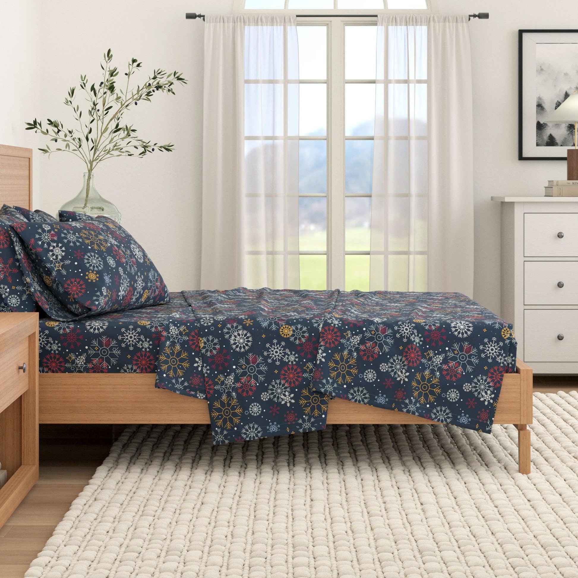 4-Piece Turkish Cotton Flannel Sheet - Lakeview Collection - Best Buy Furniture