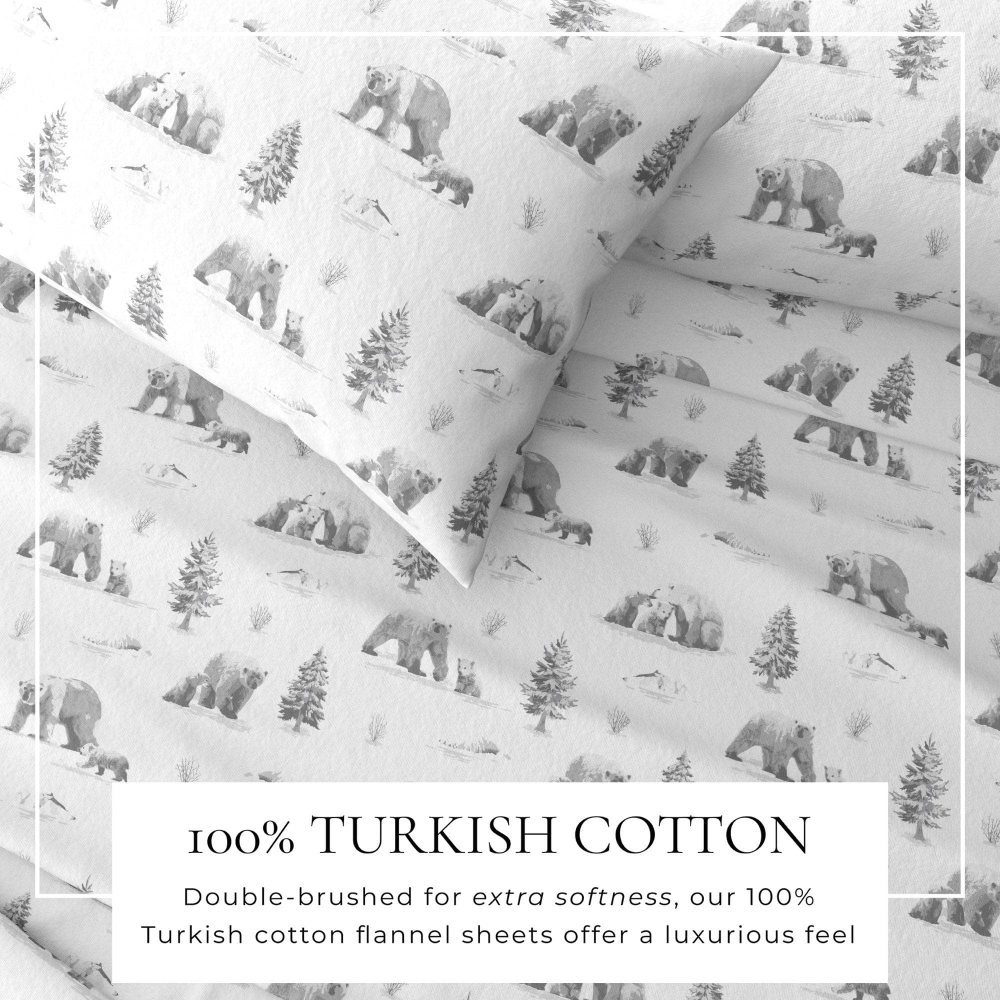 4-Piece Turkish Cotton Flannel Sheet - Lakeview Collection - Best Buy Furniture