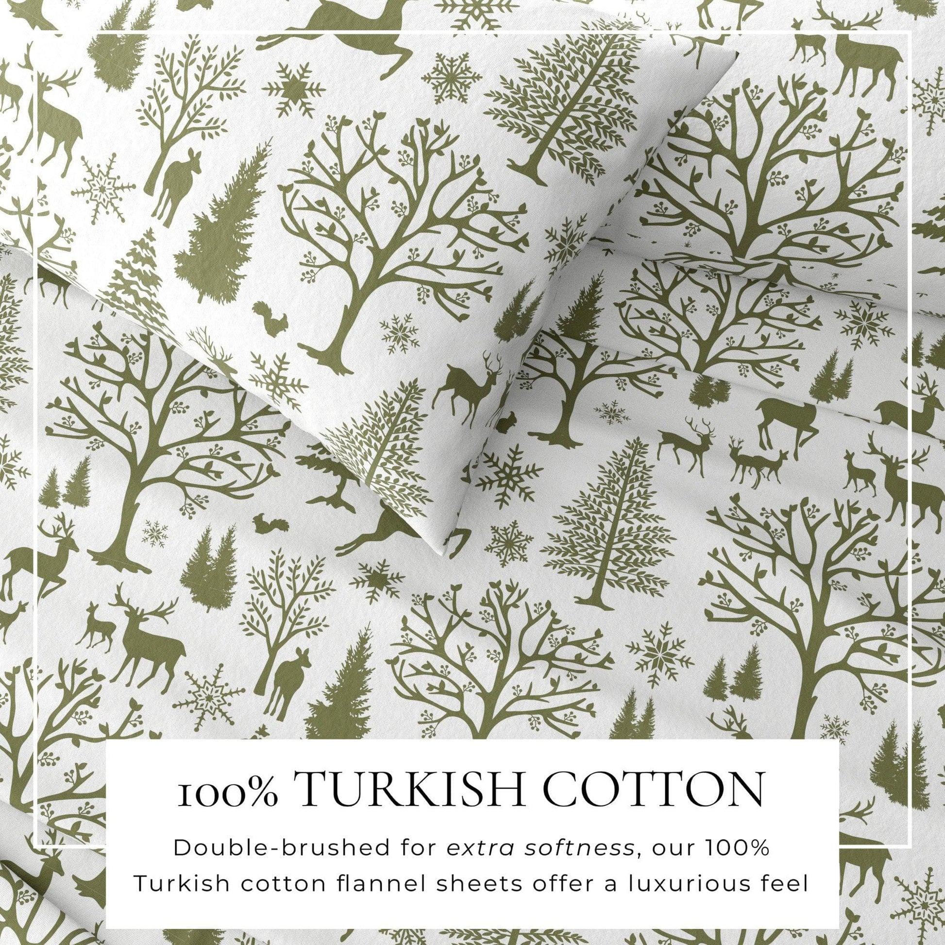 4-Piece Turkish Cotton Flannel Sheet - Lakeview Collection - Best Buy Furniture