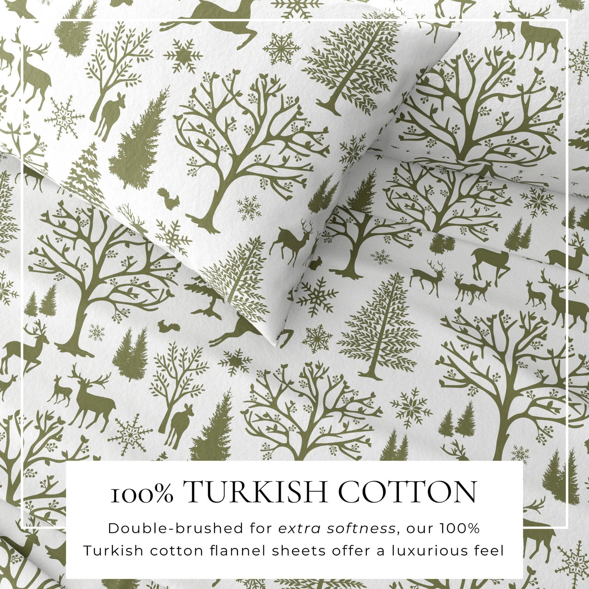 4-Piece Turkish Cotton Flannel Sheet - Lakeview Collection - Best Buy Furniture