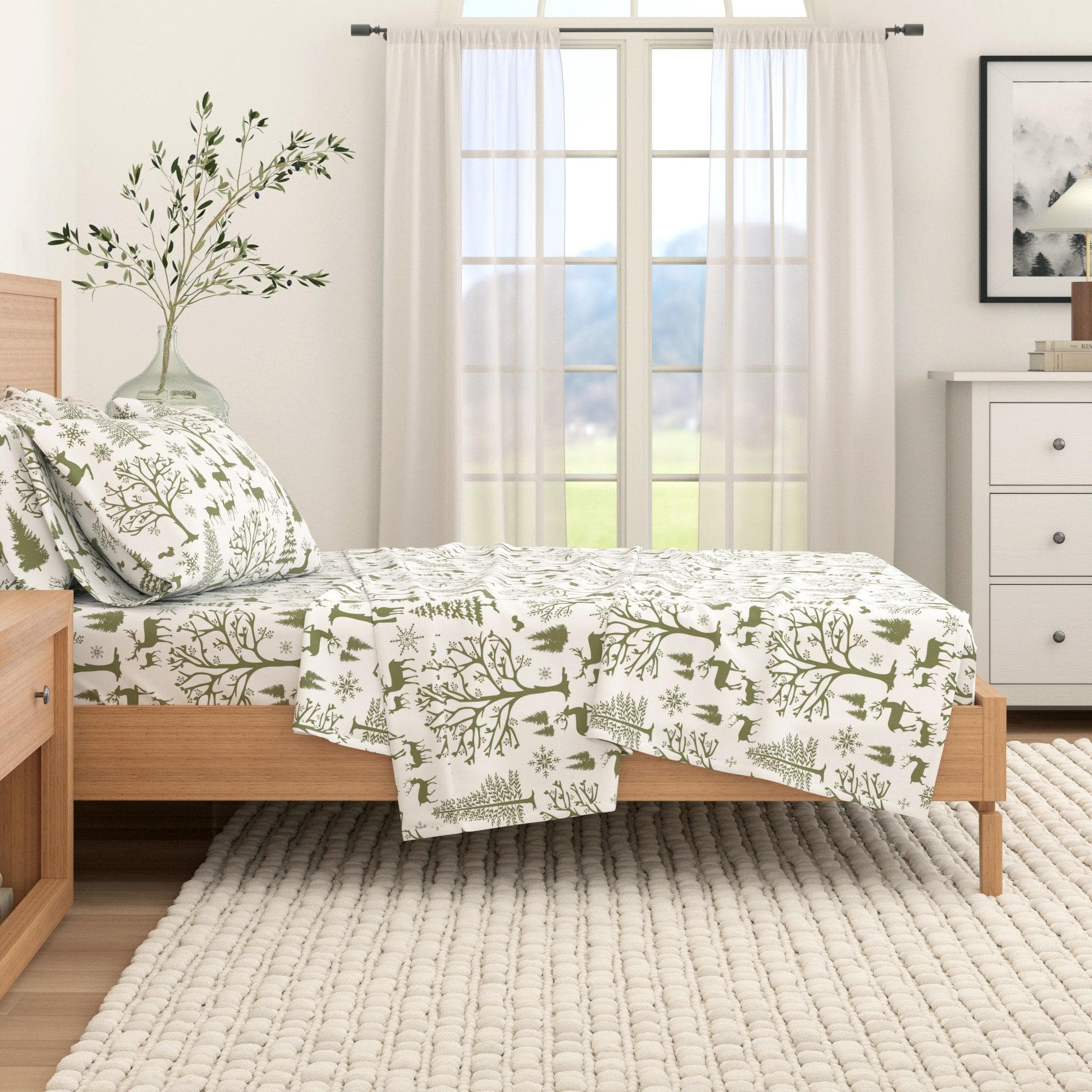 4-Piece Turkish Cotton Flannel Sheet - Lakeview Collection - Best Buy Furniture