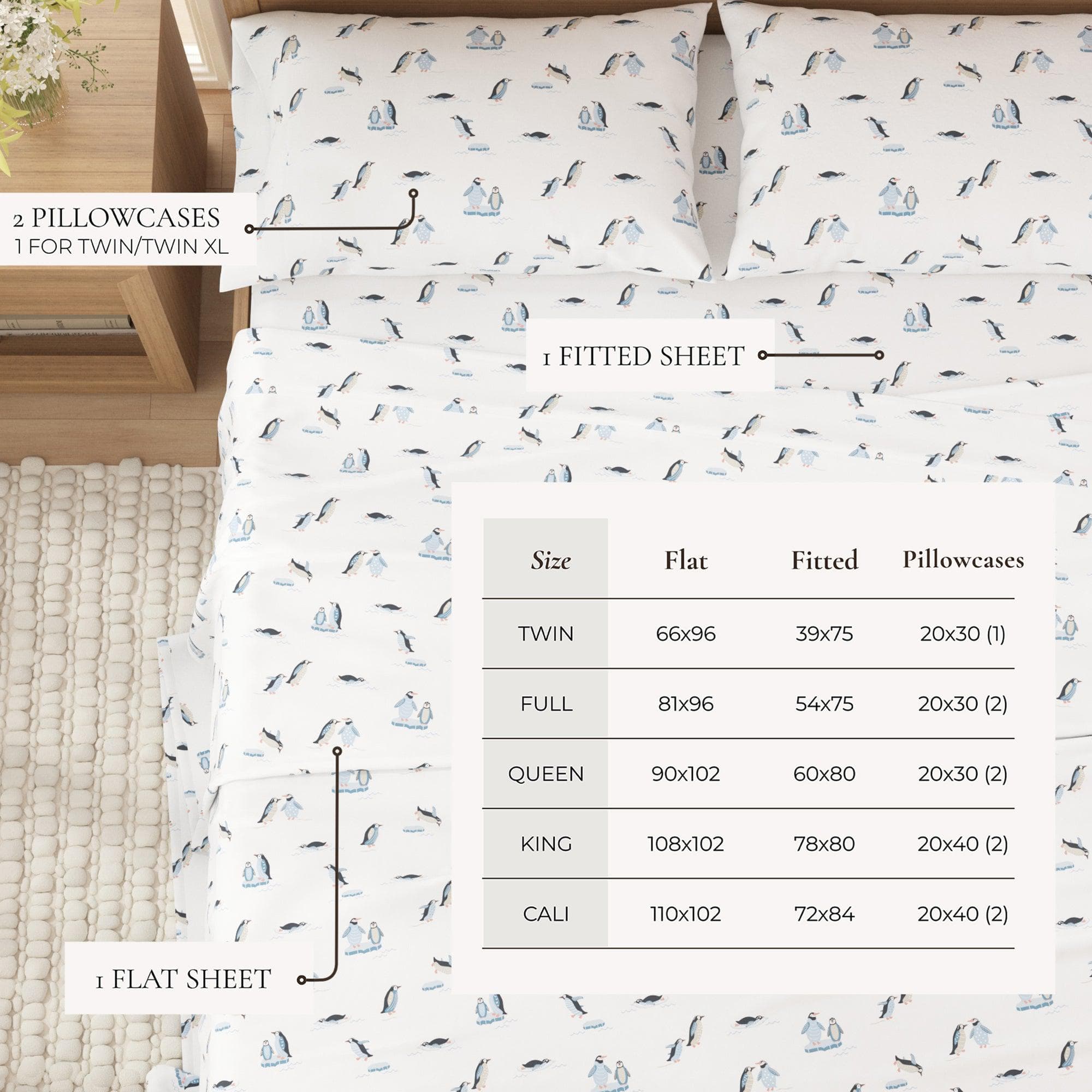 4-Piece Turkish Cotton Flannel Sheet - Lakeview Collection - Best Buy Furniture