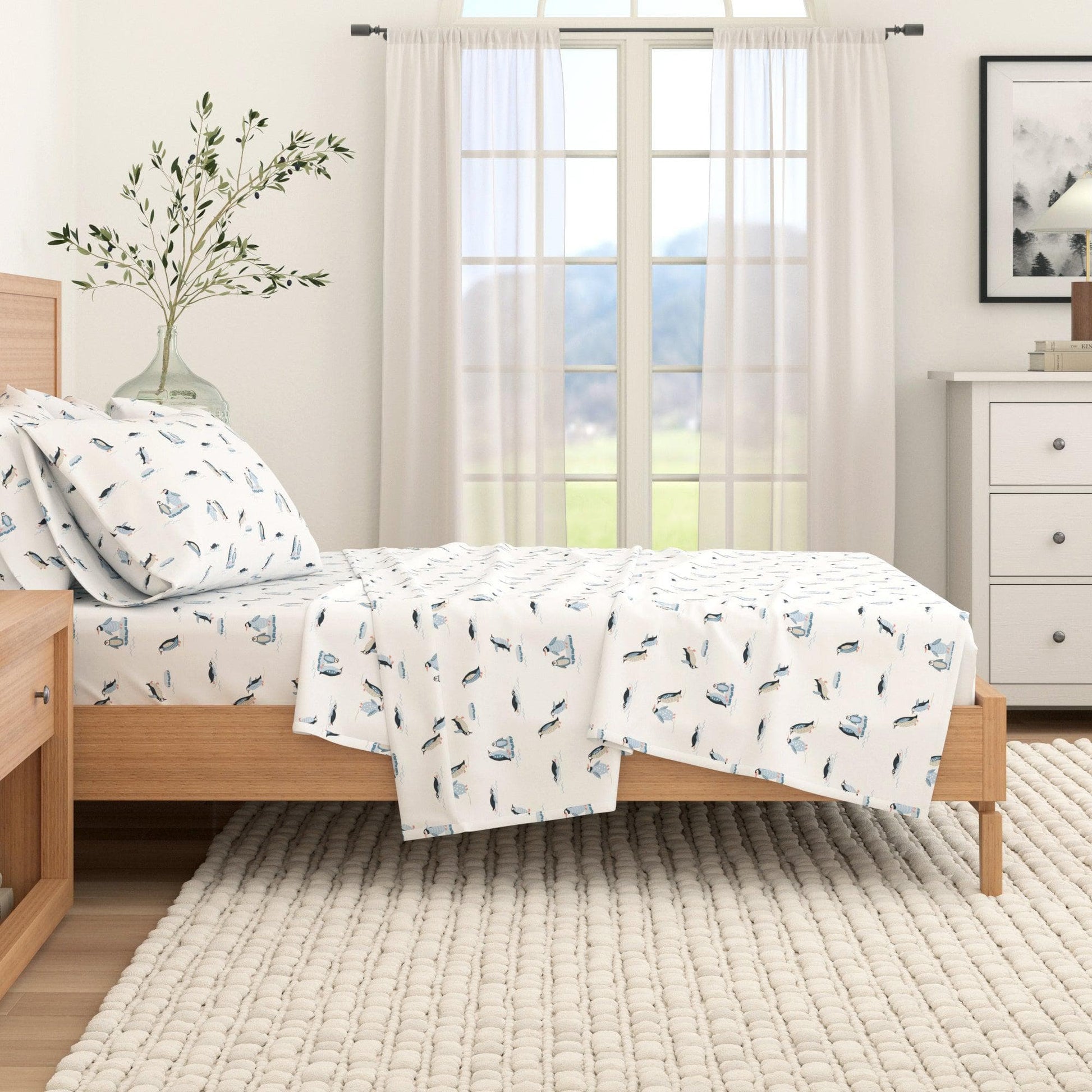 4-Piece Turkish Cotton Flannel Sheet - Lakeview Collection - Best Buy Furniture