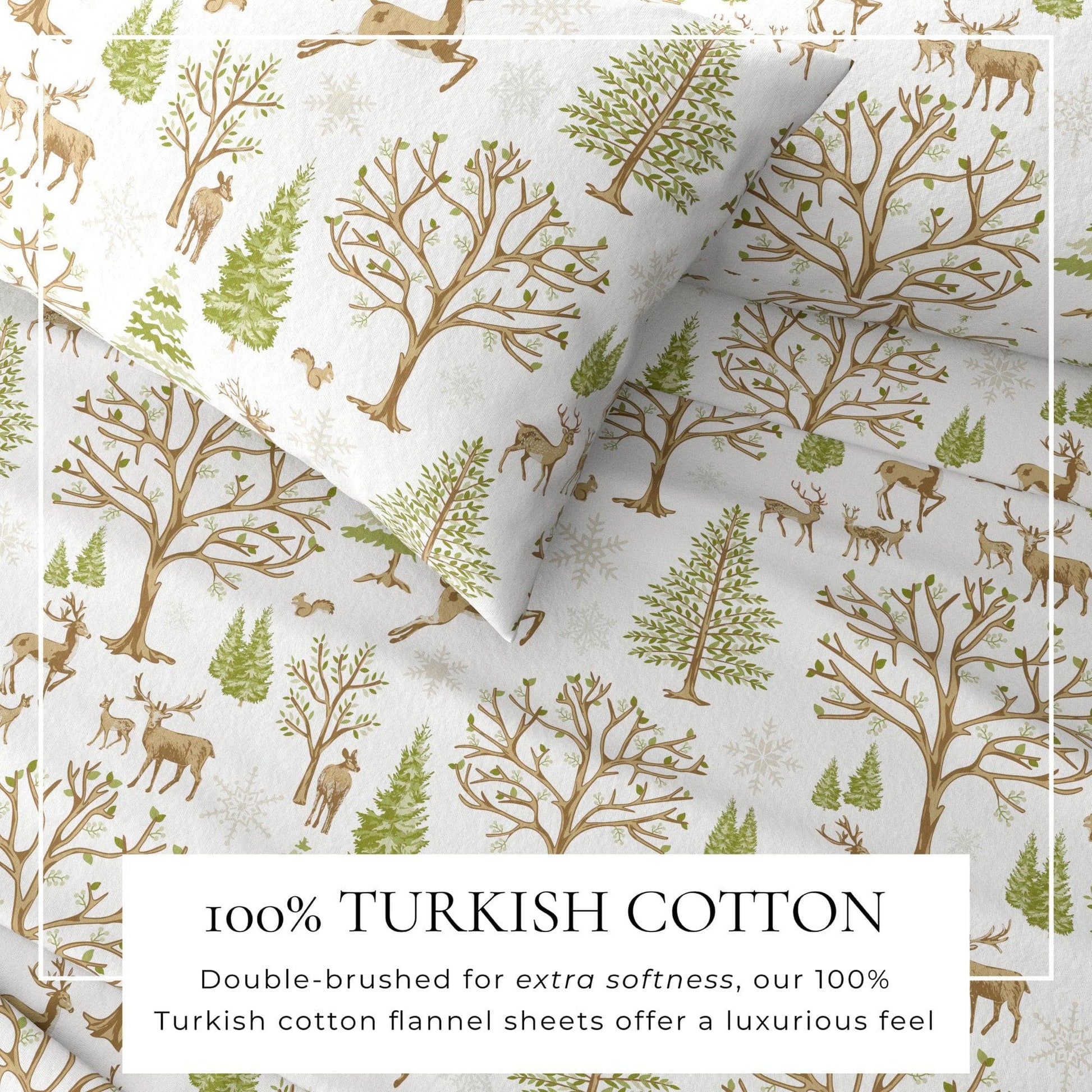 4-Piece Turkish Cotton Flannel Sheet - Lakeview Collection - Best Buy Furniture