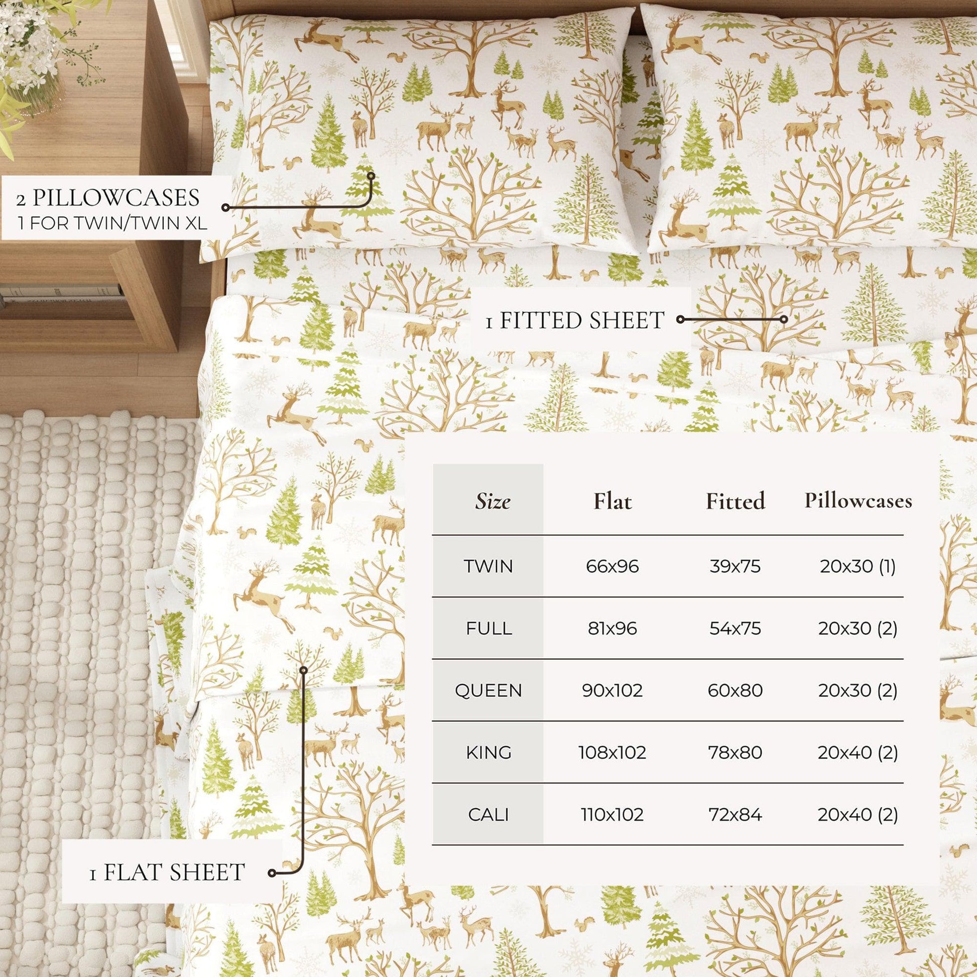 4-Piece Turkish Cotton Flannel Sheet - Lakeview Collection - Best Buy Furniture