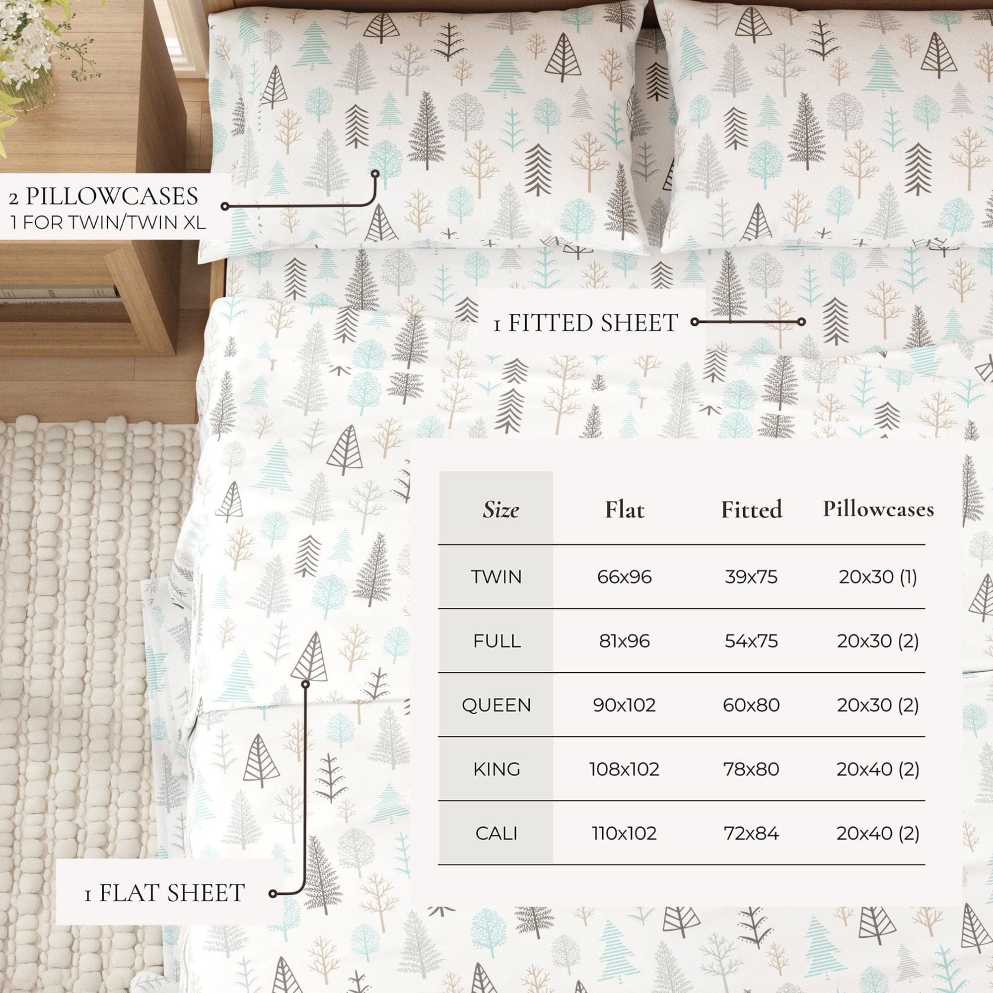 4-Piece Turkish Cotton Flannel Sheet - Lakeview Collection - Best Buy Furniture